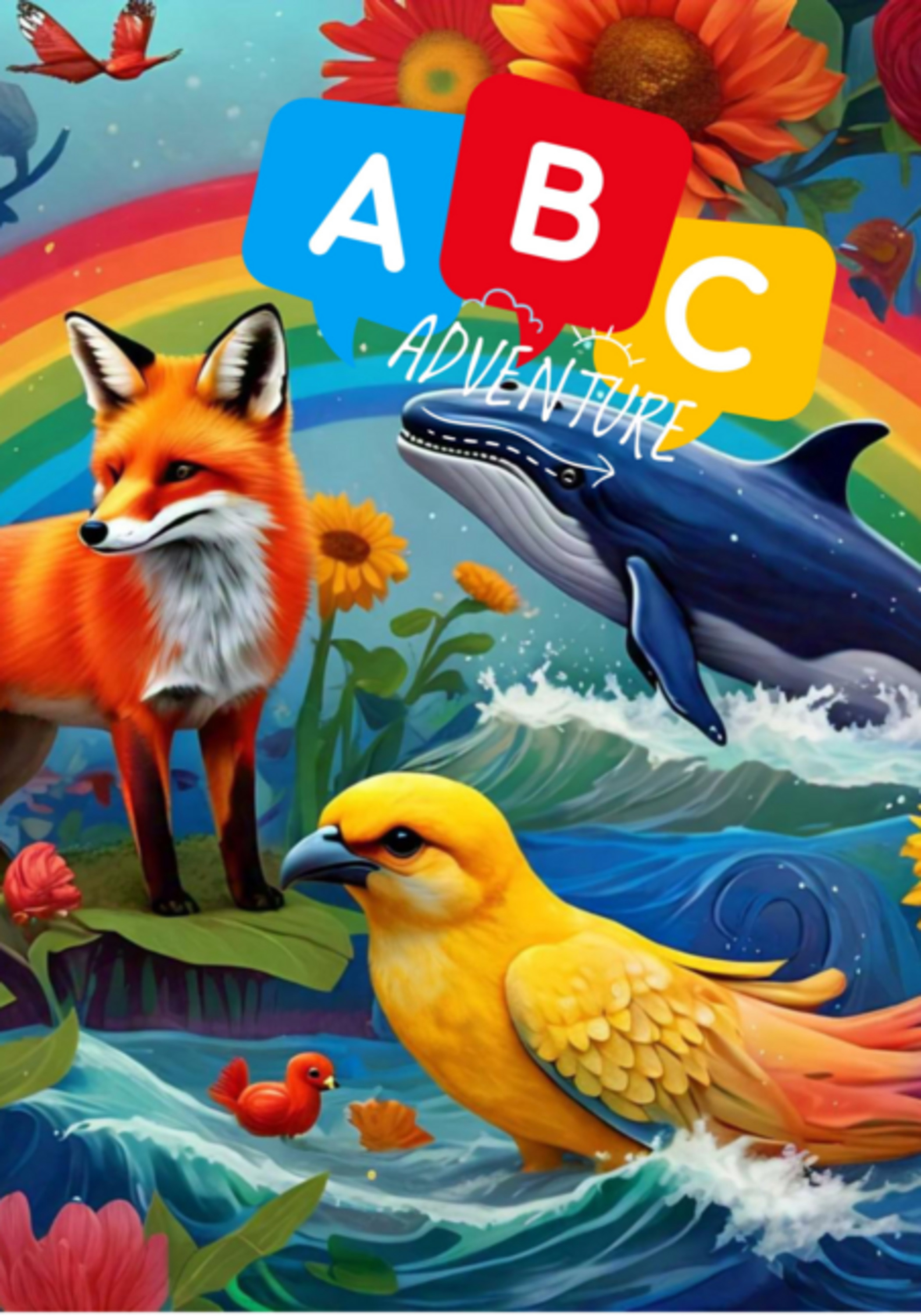 Abc Dos Animais: Aprenda O Alfabeto Em Inglês Colorindo