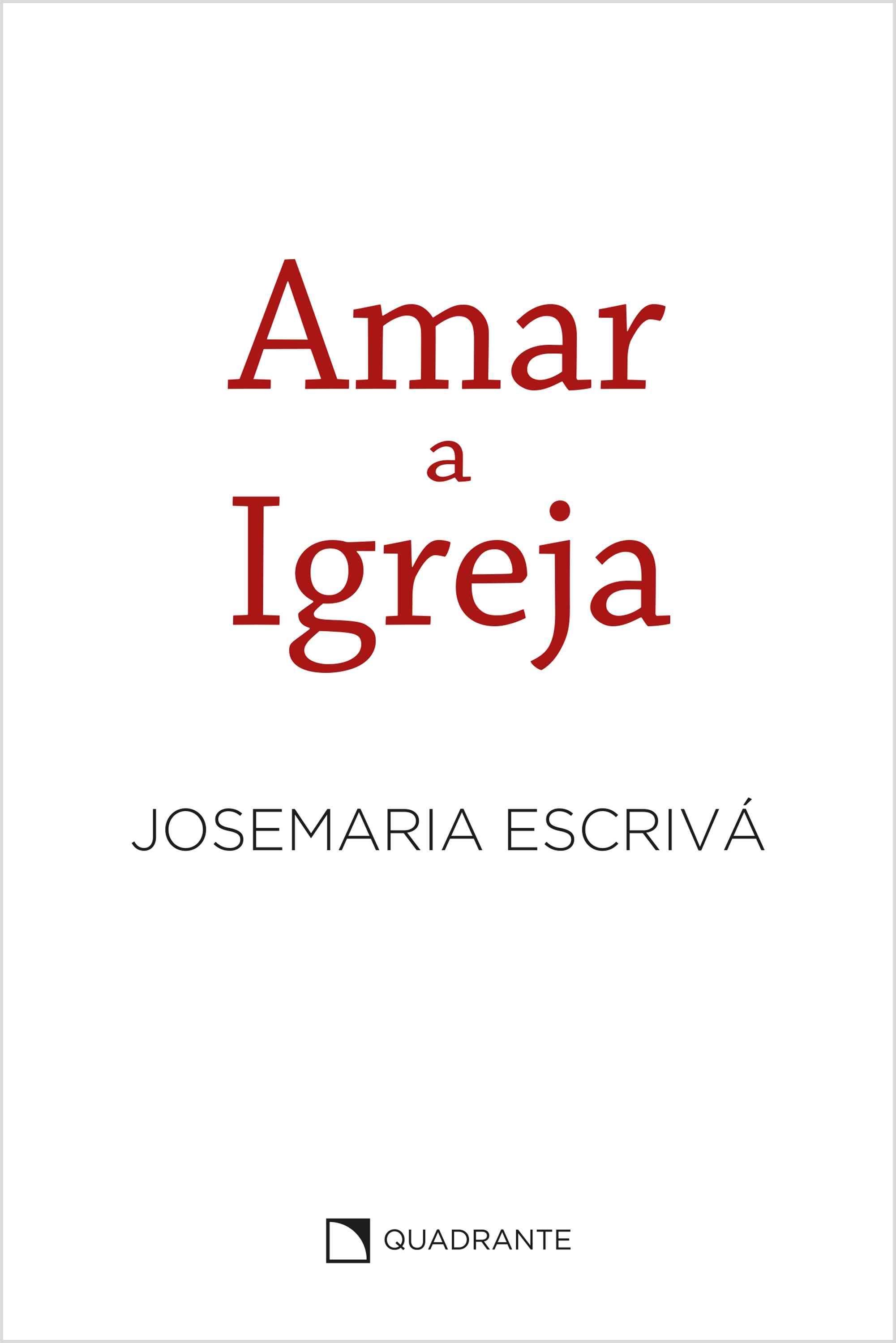 Amar a Igreja