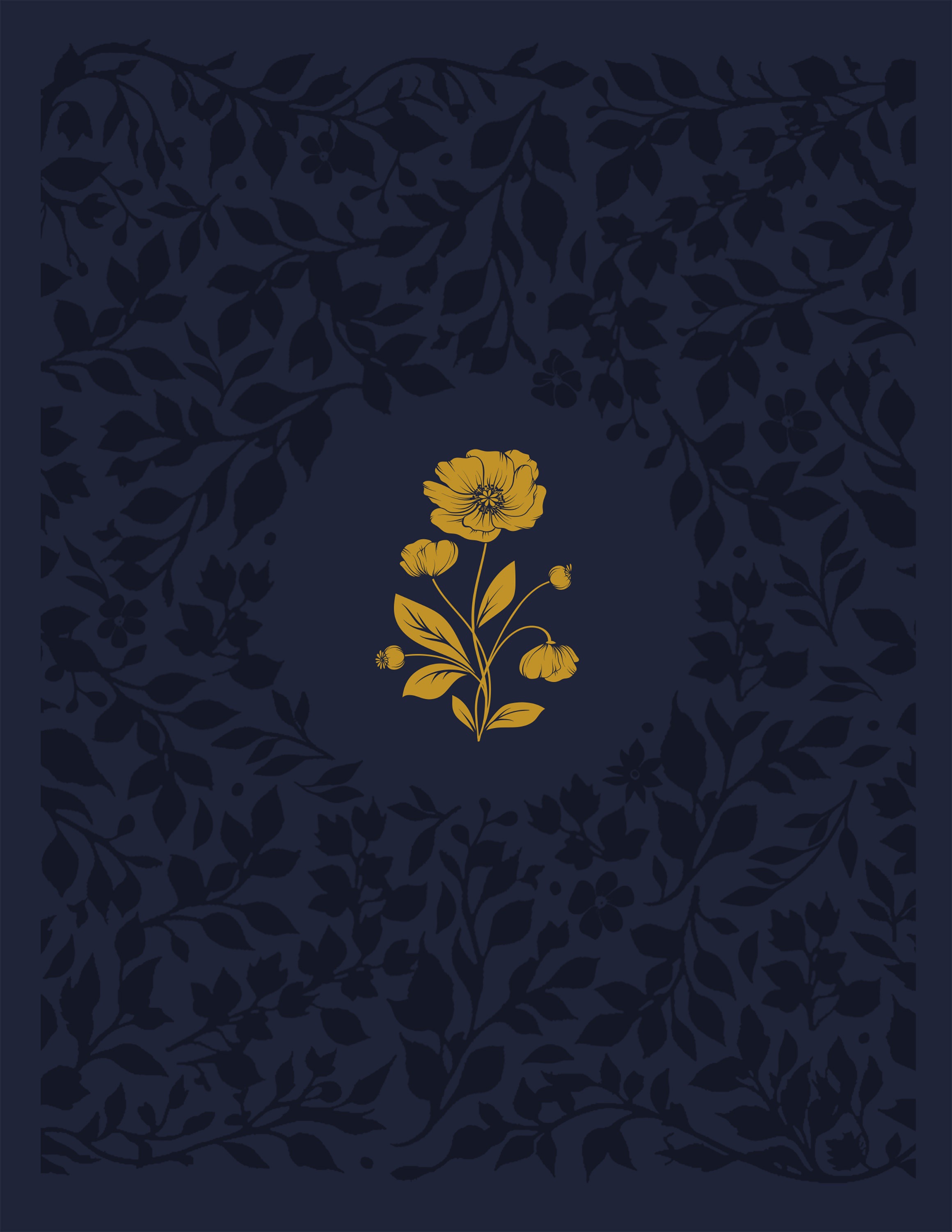 Bíblia ACF com espaço para anotações, Couro-soft azul com flores em baixo relevo, Leitura Perfeita