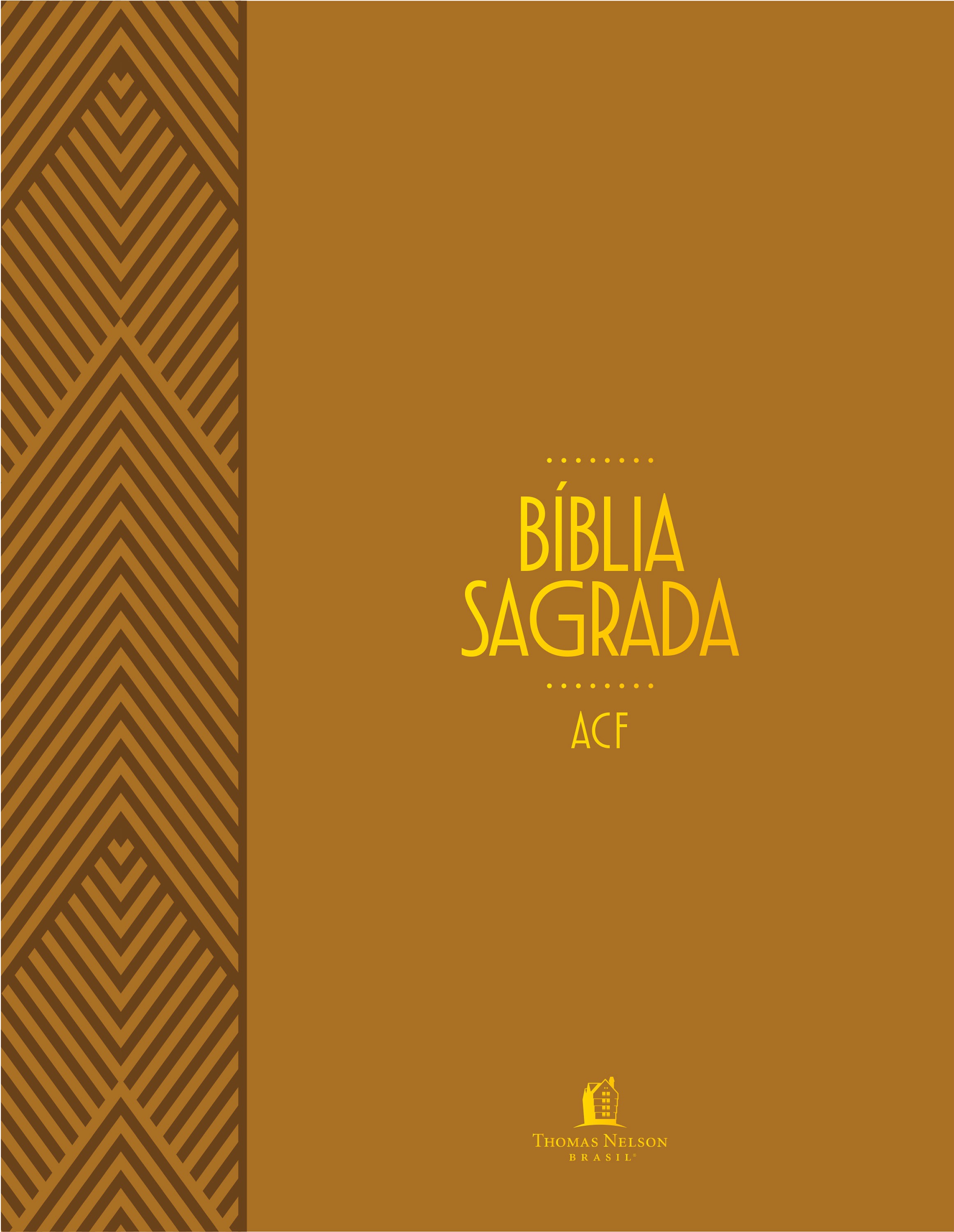 Bíblia ACF com Espaço para Anotações, Leitura Perfeita, Couro-soft marrom