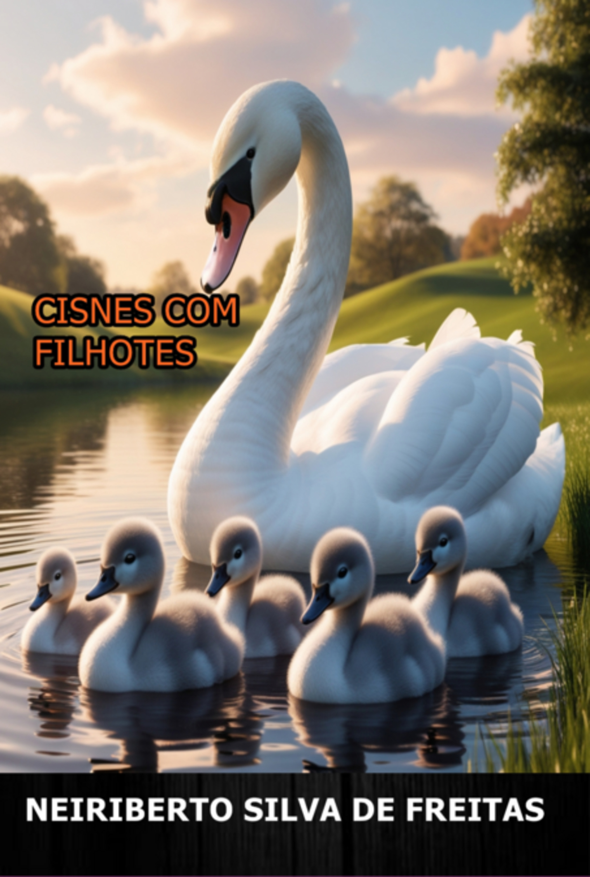 Cisnes Com Filhotes