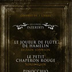 Coffret Numériquet 3 livres - Les Contes interdits - Le joueur de flûte de Hamelin - Le petit chaperon rouge - Pinocchio