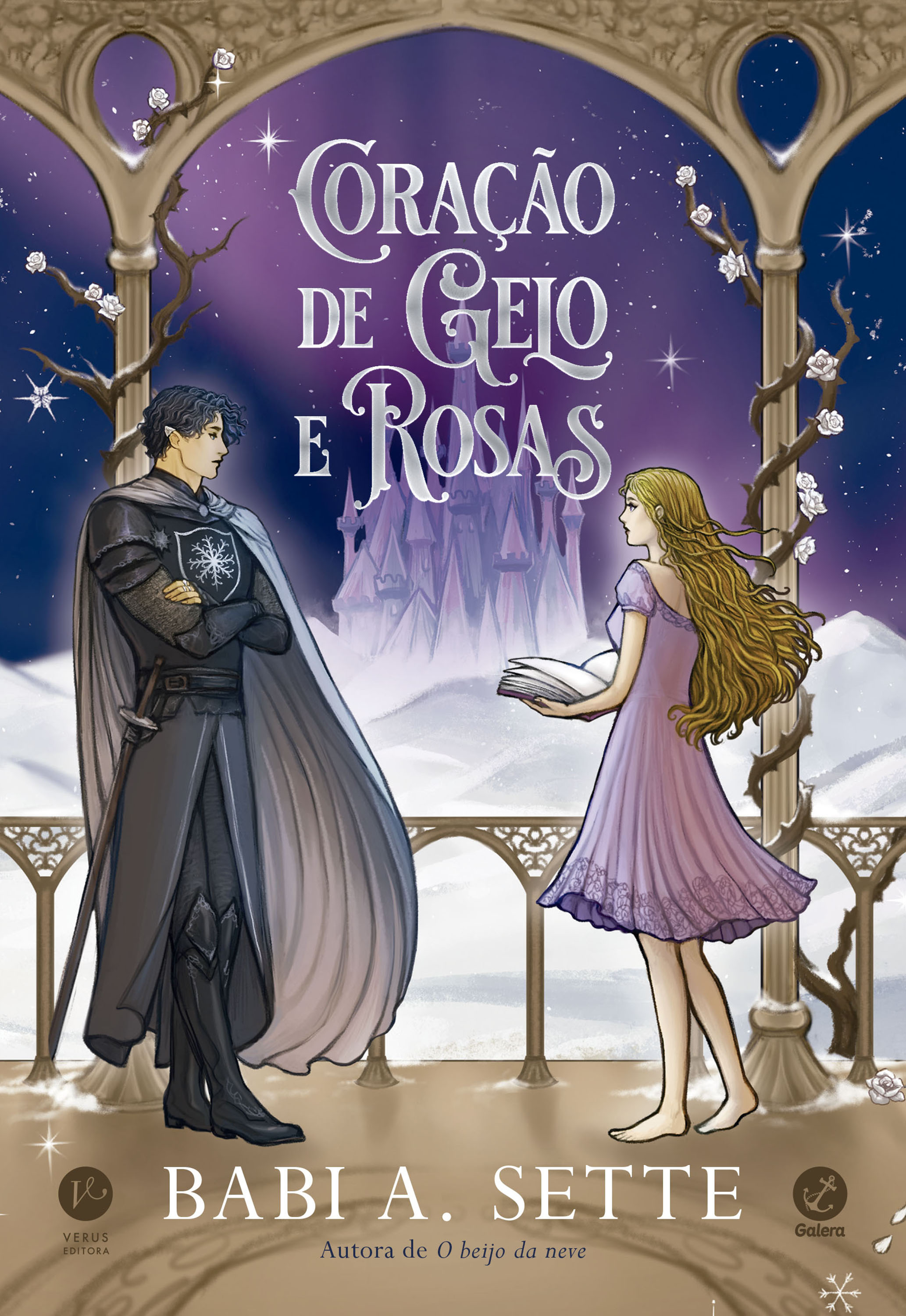 Coração de gelo e rosas