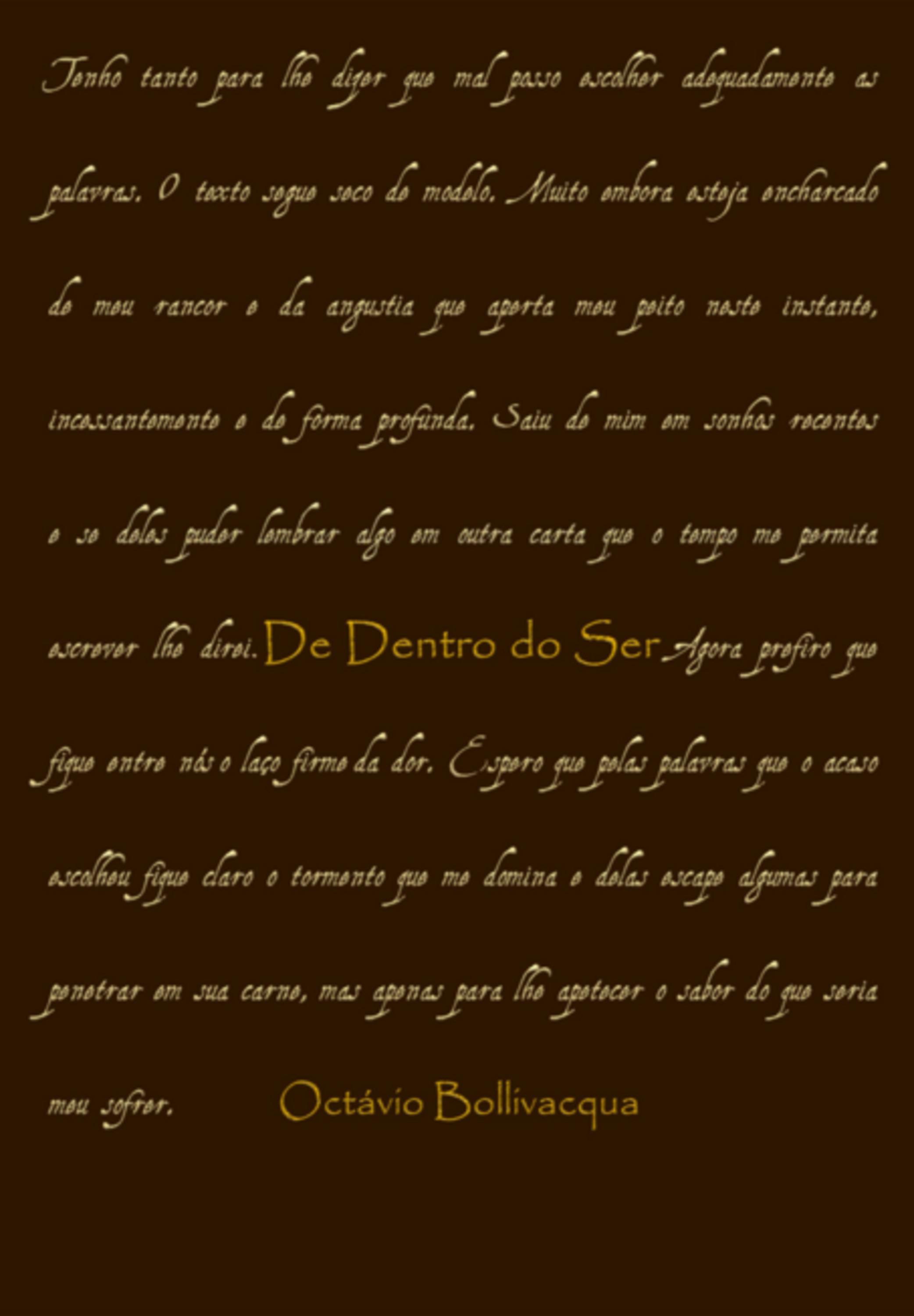 De Dentro Do Ser