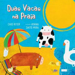 Duas vacas na praia