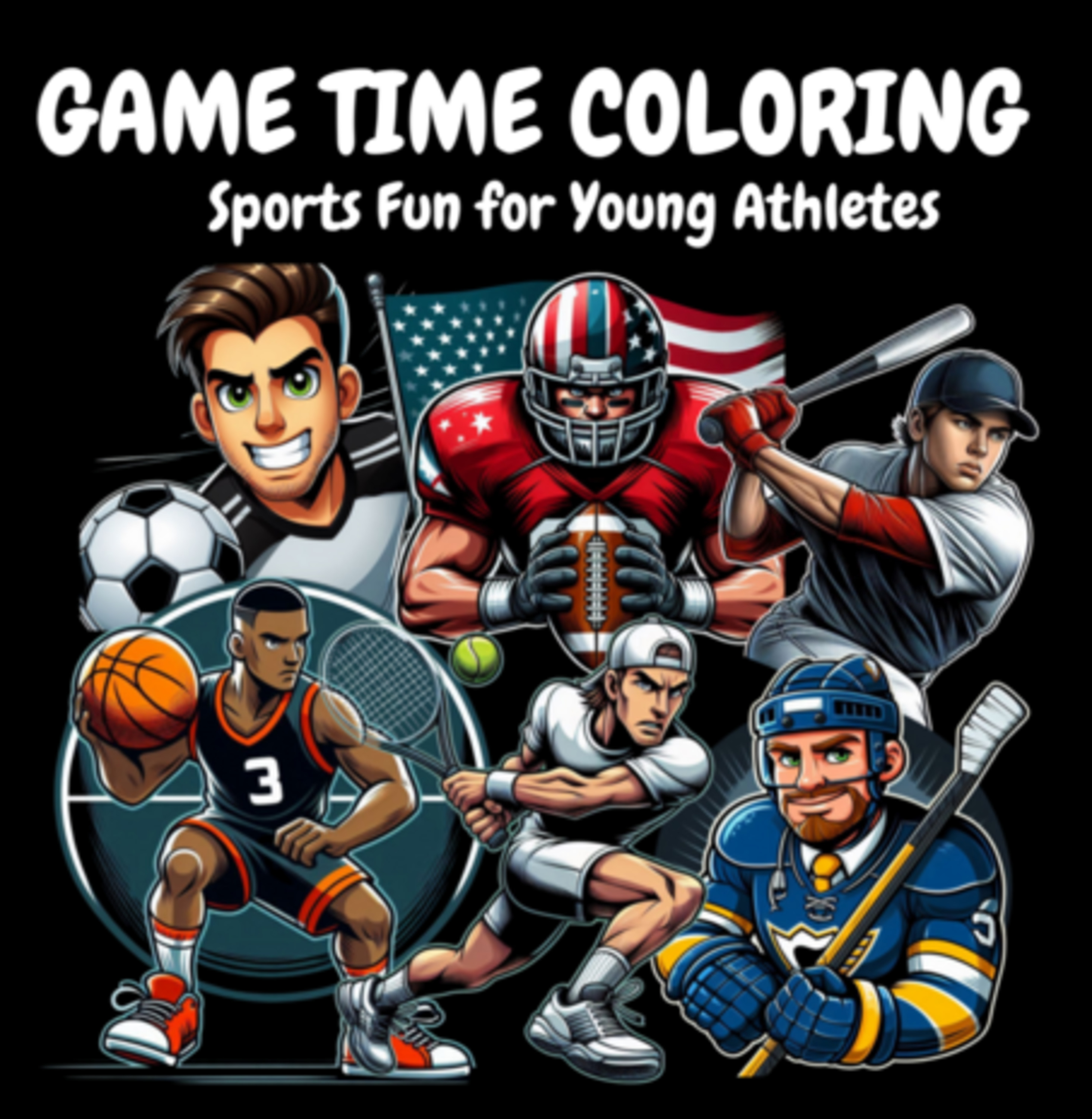 Game Time Coloring: Sports Scenes And Gear For Young Athletes