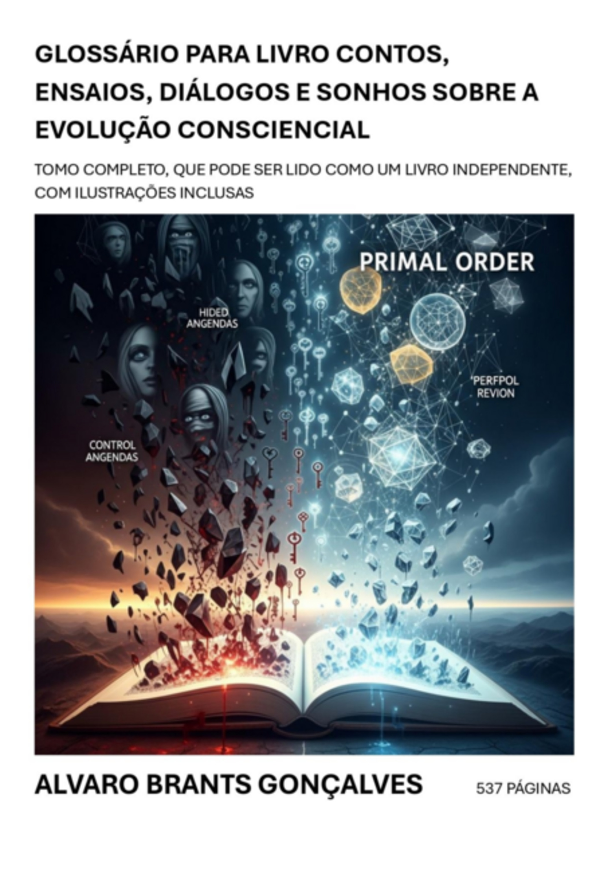 Glossário Para Livro Contos, Ensaios, Diálogos E Sonhos Sobre A Evolução Consciencial