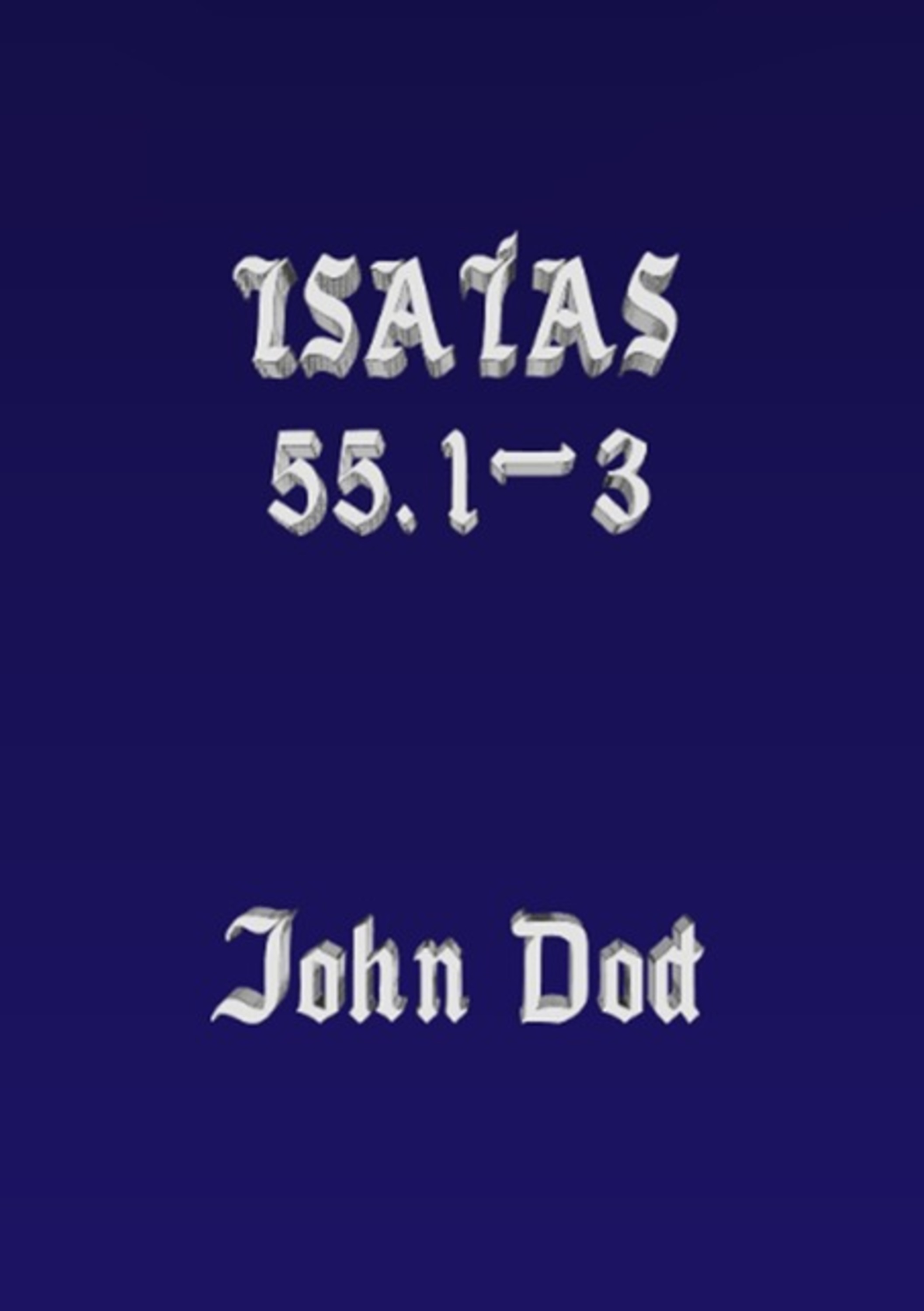 Isaías 55.1-3
