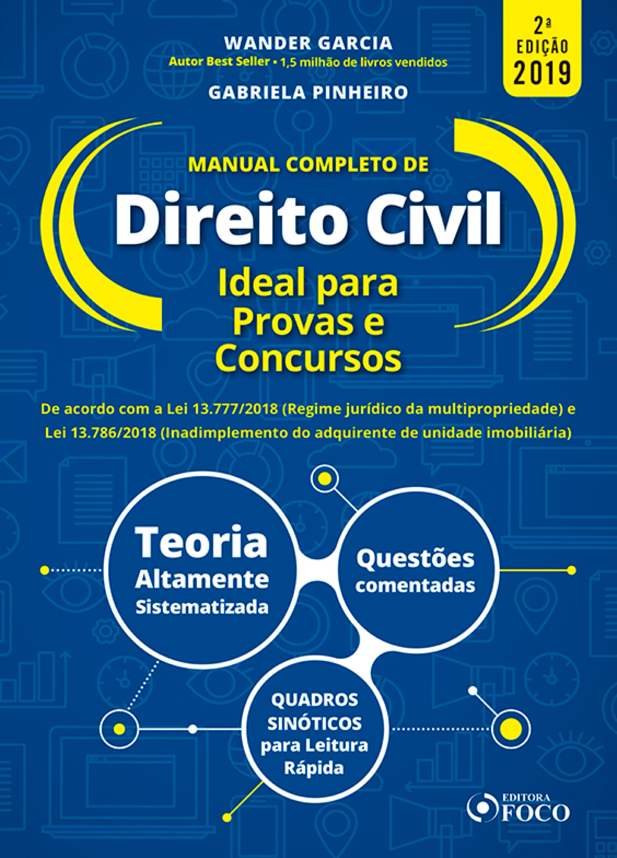 Manual completo de direito civil: ideal para provas e concursos - 2. ed. - 2019.