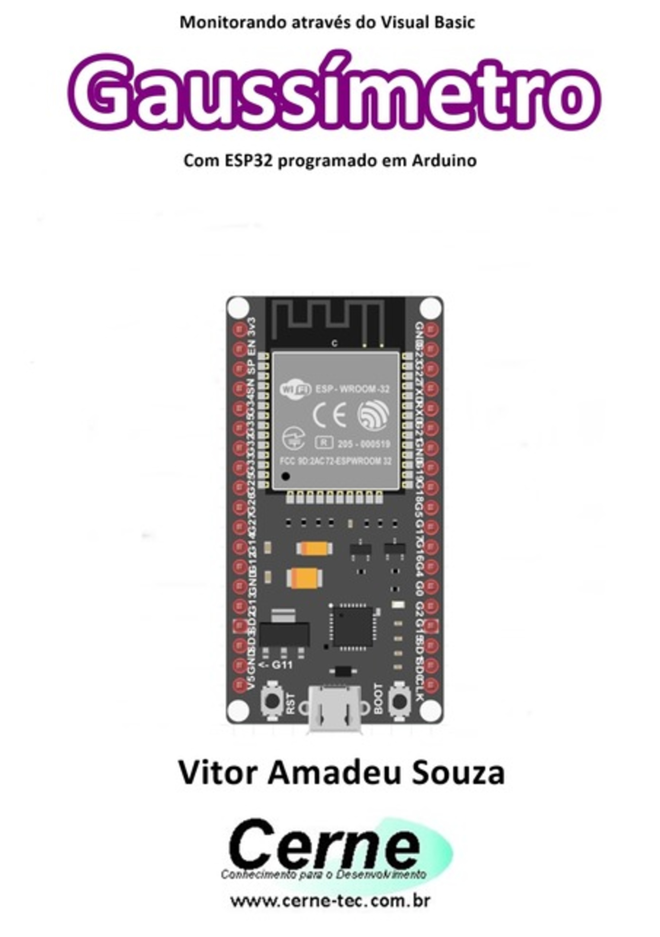 Monitorando Através Do Visual Basic Gaussímetro Com Esp32 Programado Em Arduino