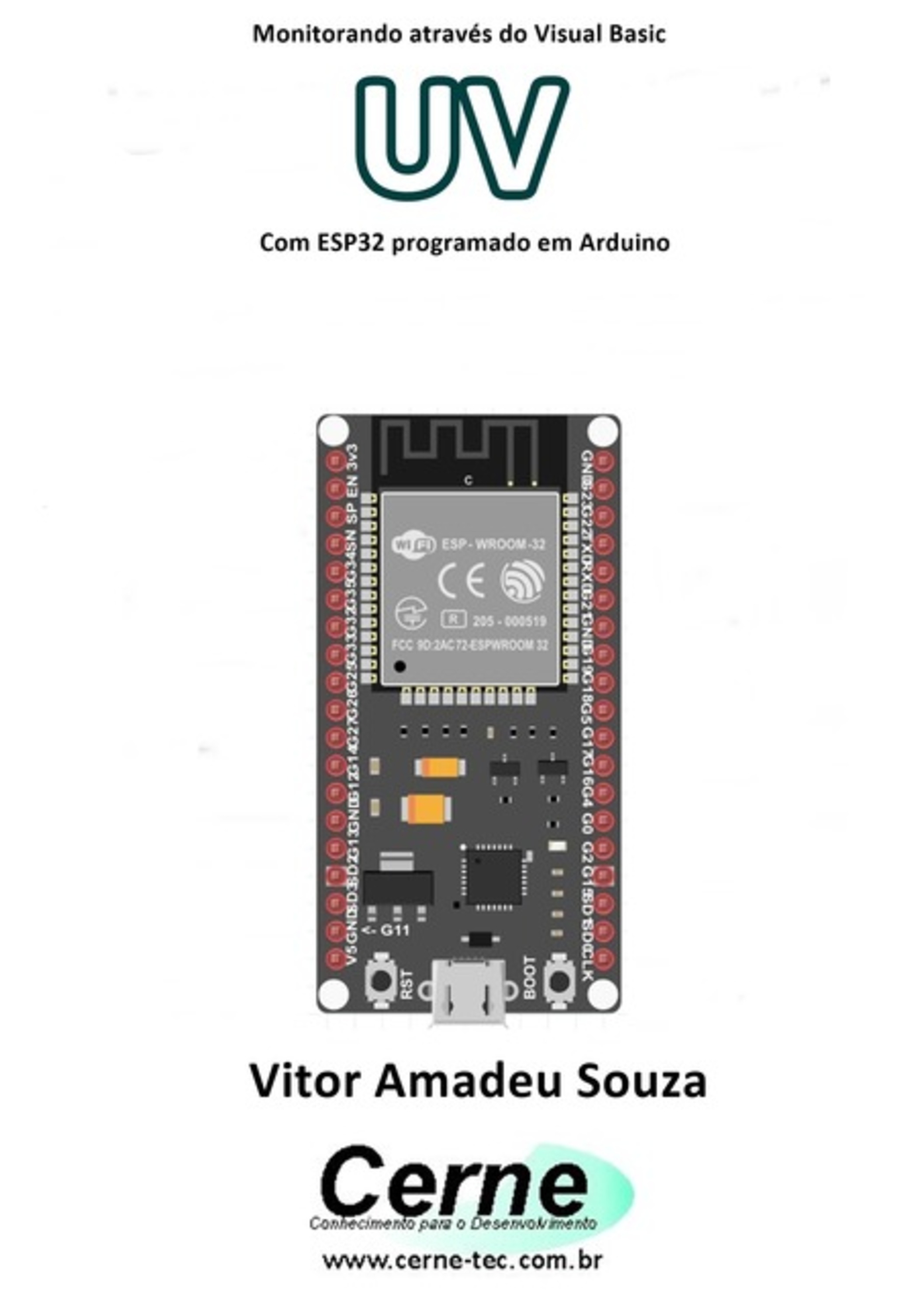 Monitorando Através Do Visual Basic Uv Com Esp32 Programado Em Arduino