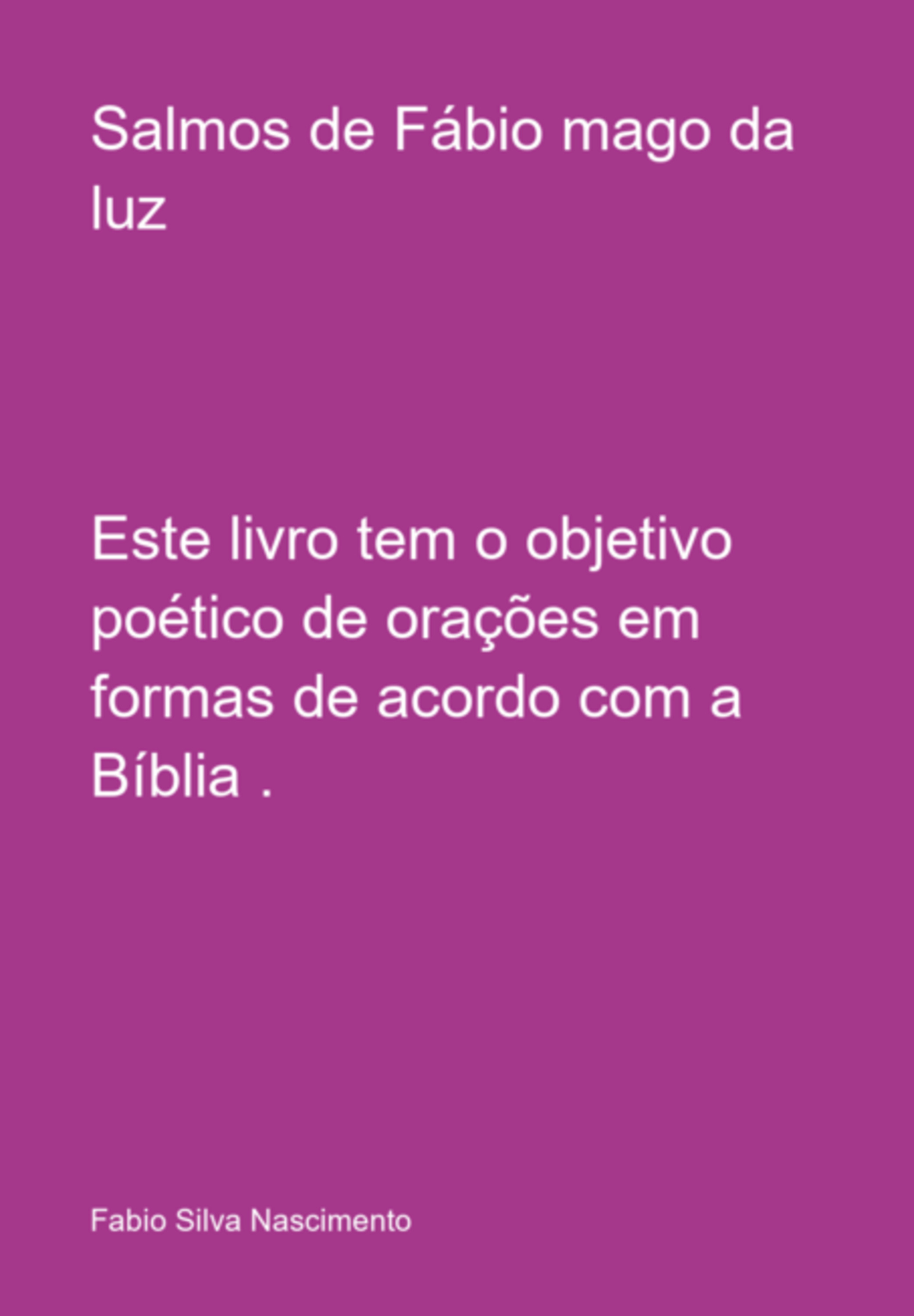 Salmos De Fábio Mago Da Luz