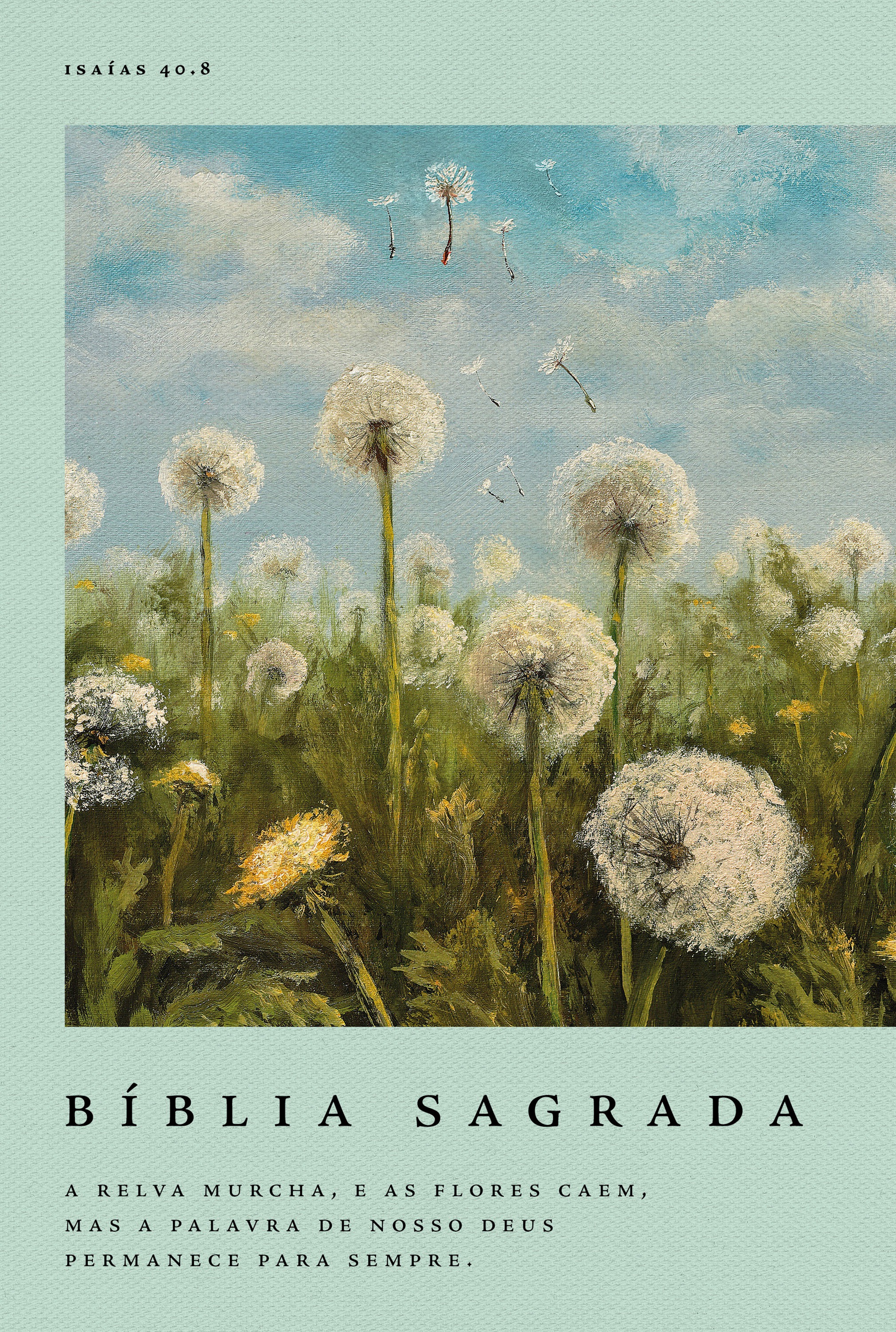 Bíblia NVI com Espaço para Anotações, Letra Grande, Dente-de-leão