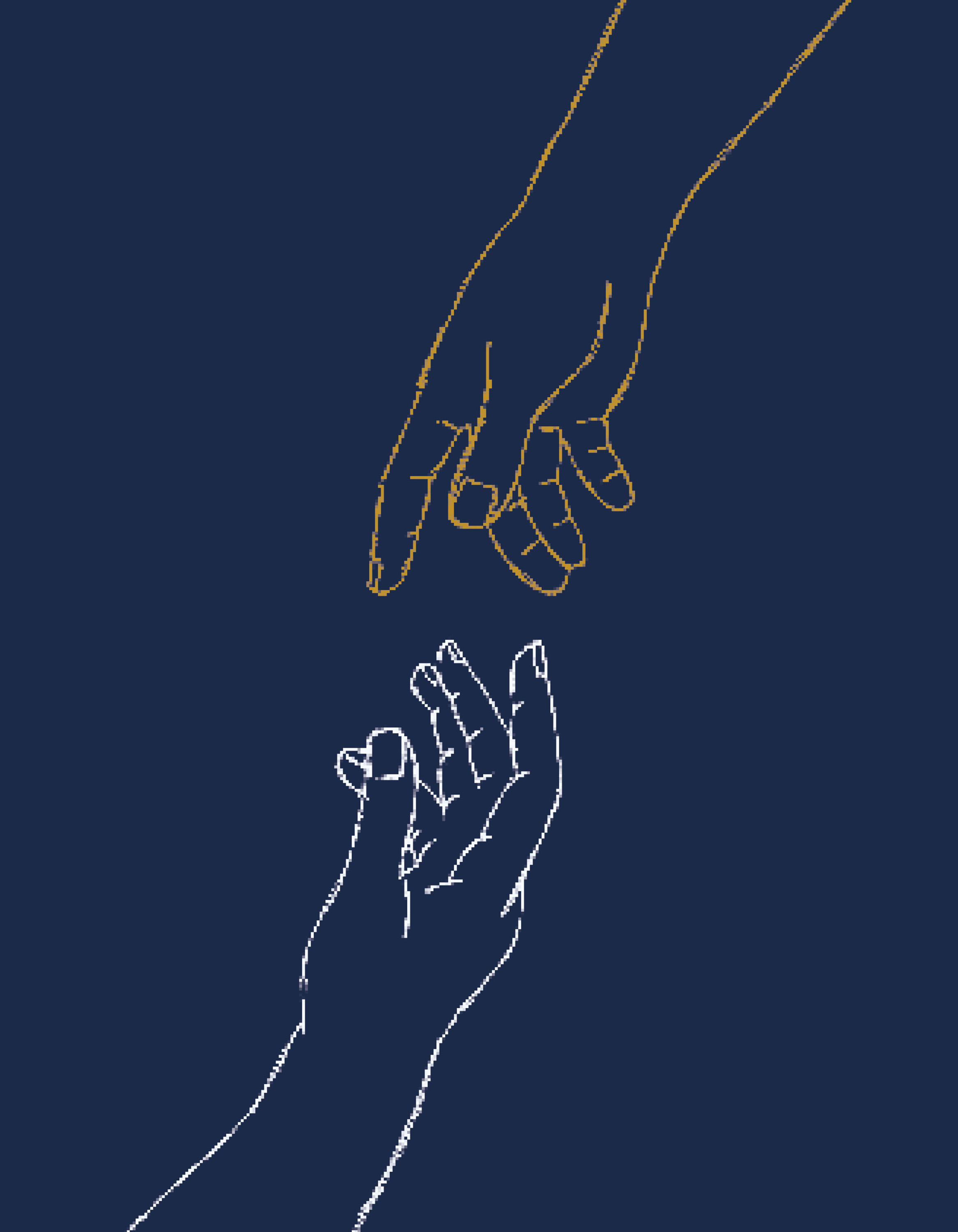 Bíblia NVI com espaço para anotações, Mãos que oram