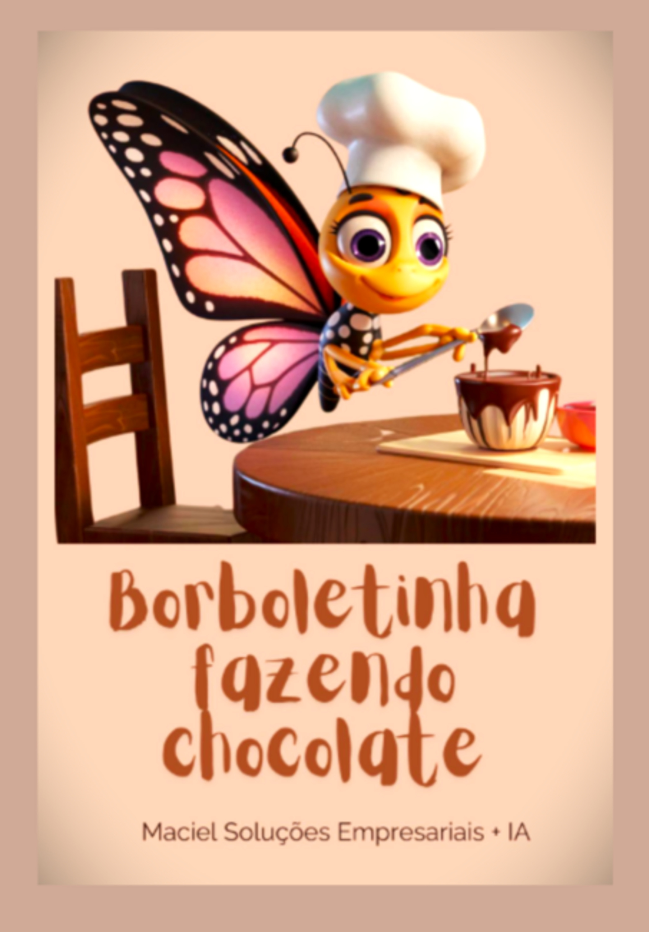 Borboletinha Fazendo Chocolate