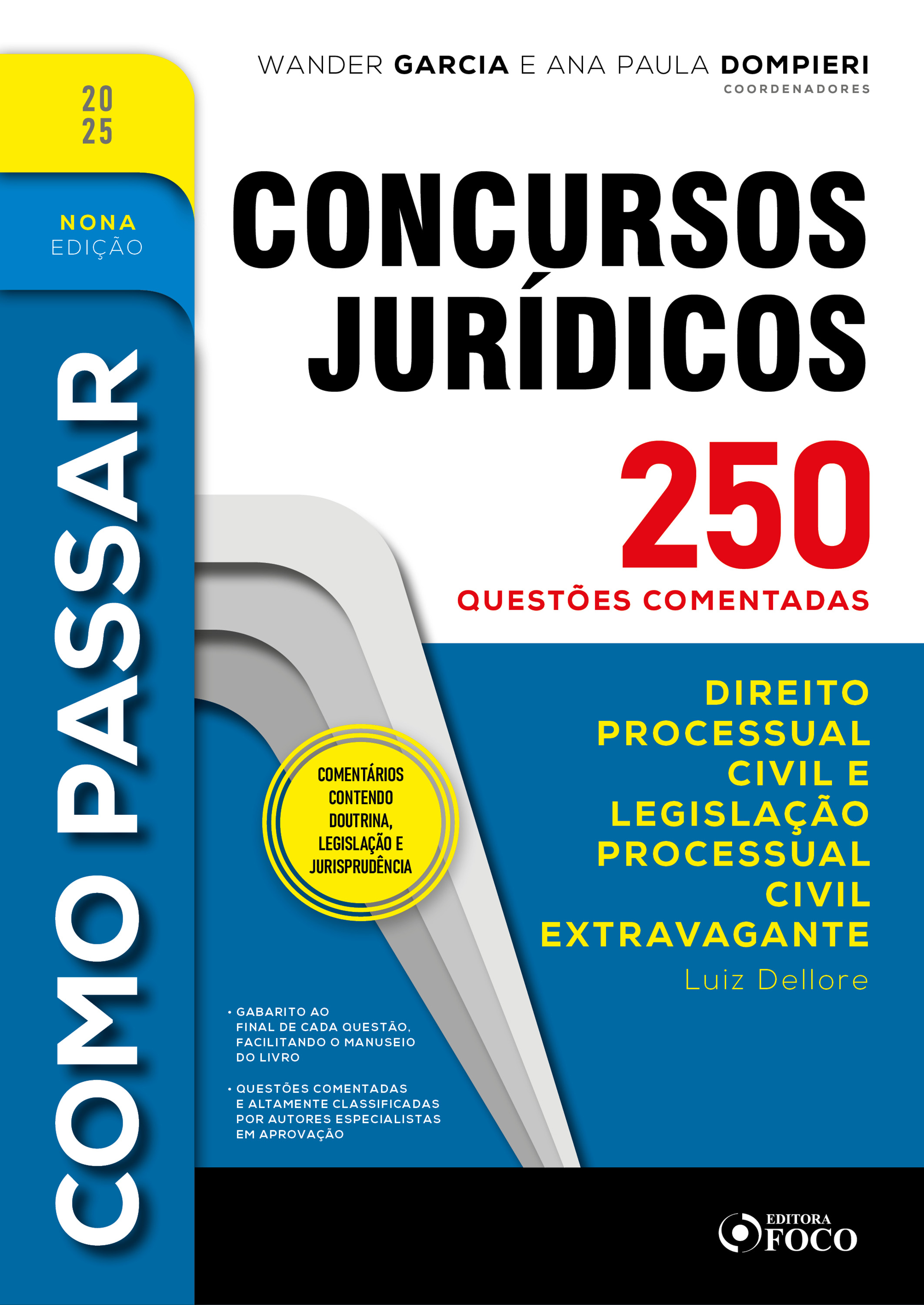Como Passar em Concursos Jurídicos - 9ª Ed - 2025