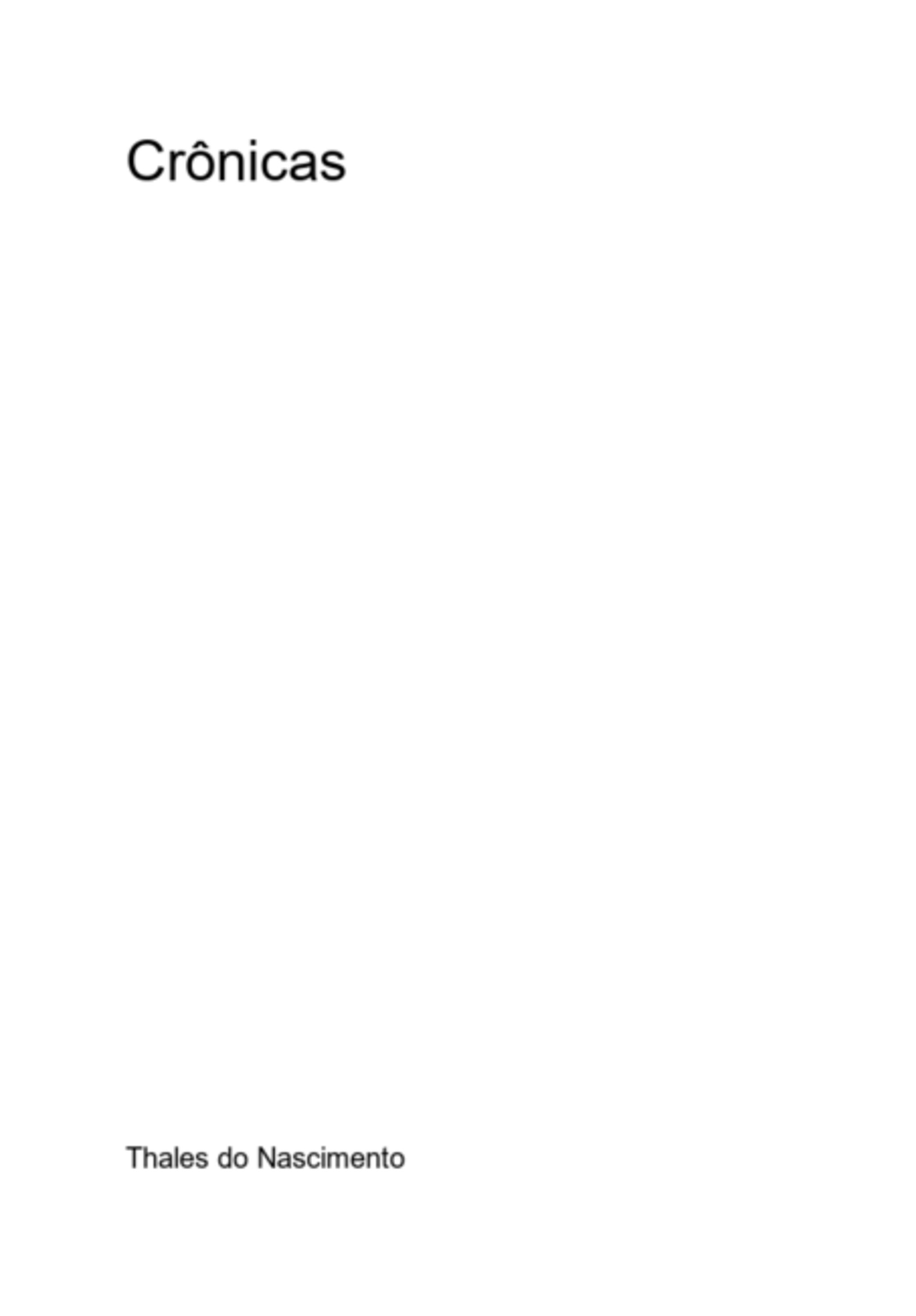 Crônicas
