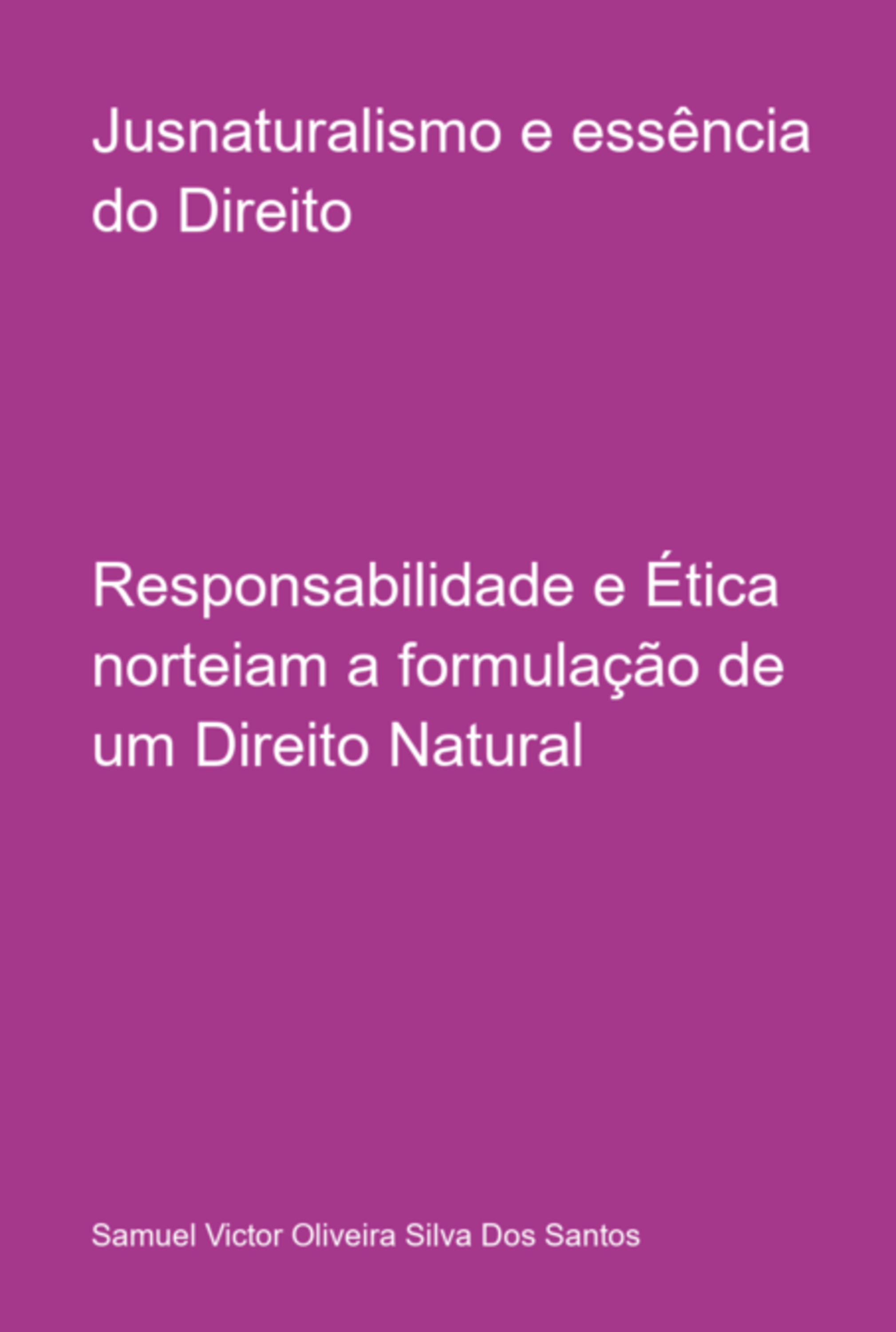 Jusnaturalismo E Essência Do Direito