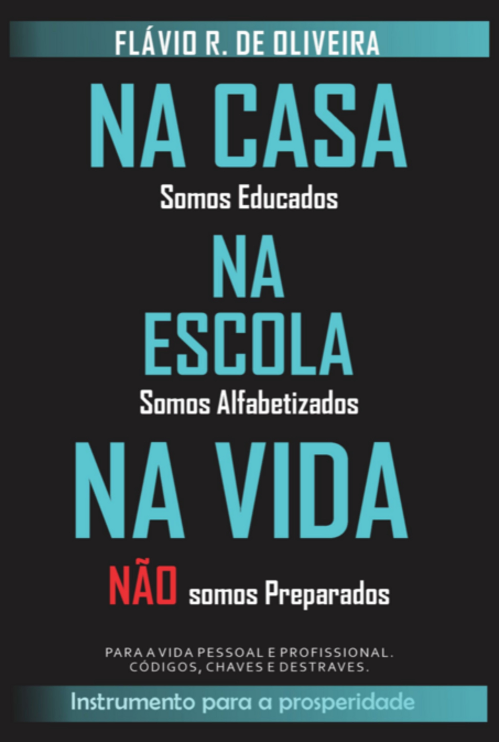 Na Casa Somos Educados, Na Escola Somos Alfabetizados, Na Vida Não Somos Preparados