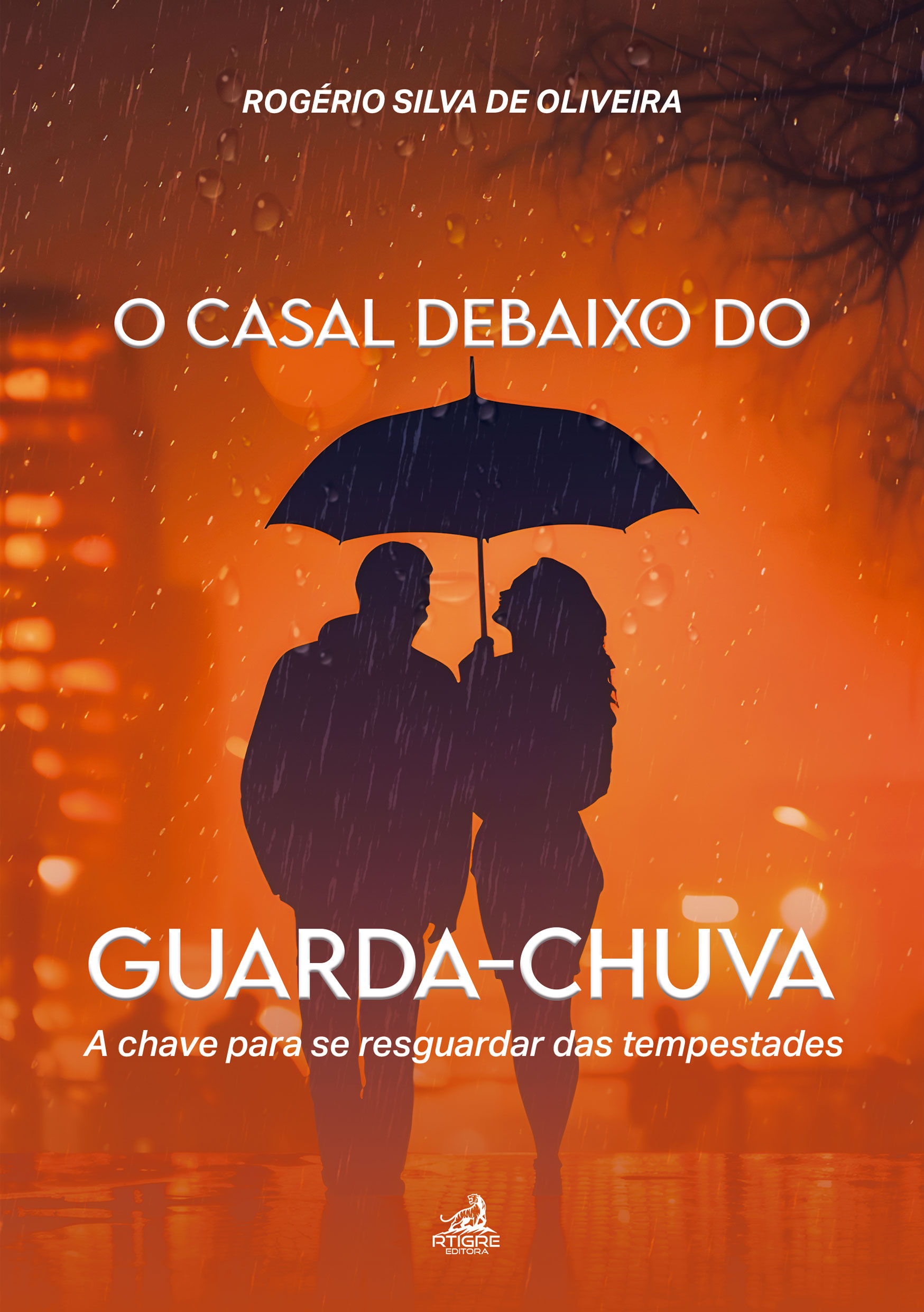 O casal debaixo do guarda-chuva