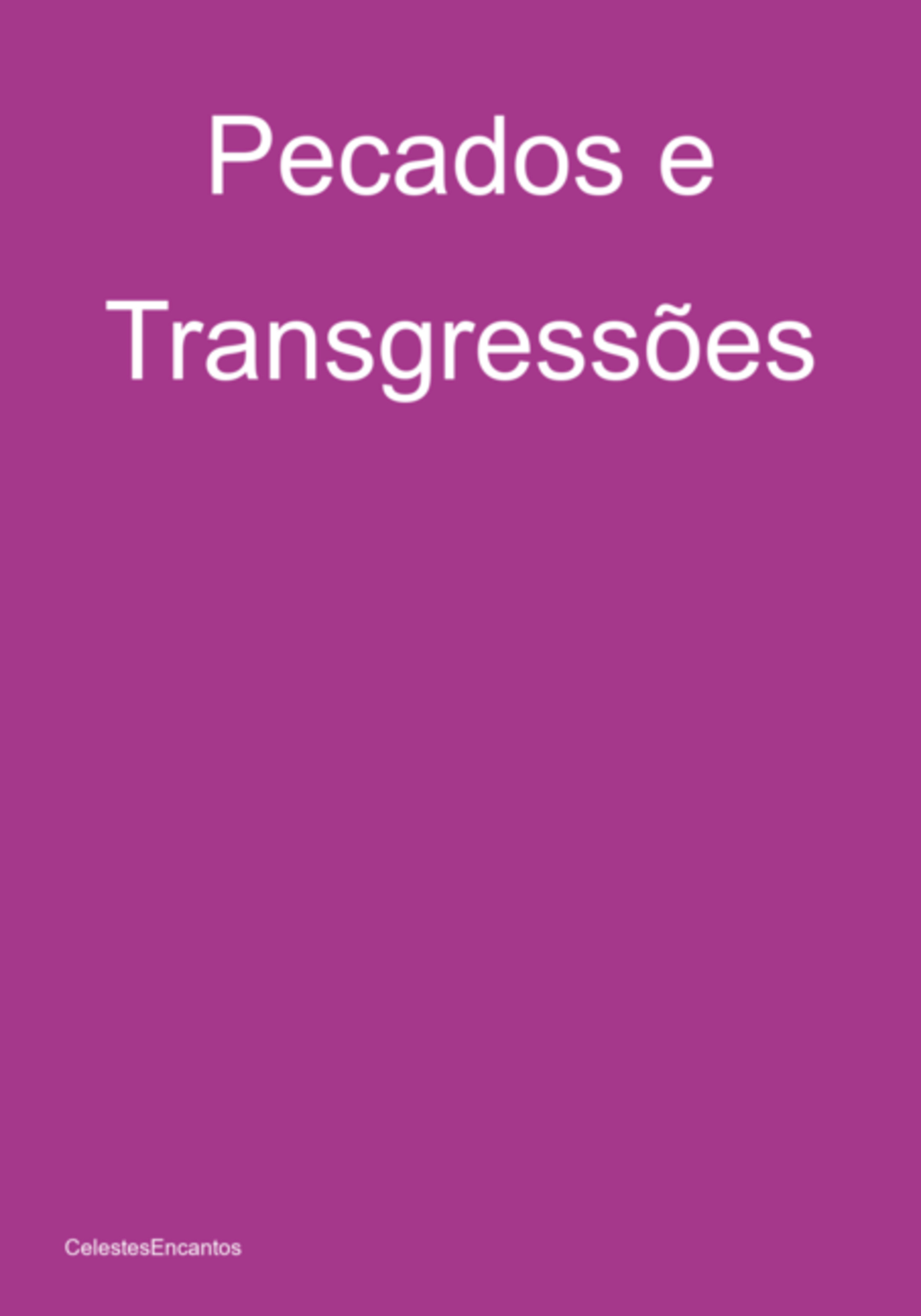 Pecados E Transgressões