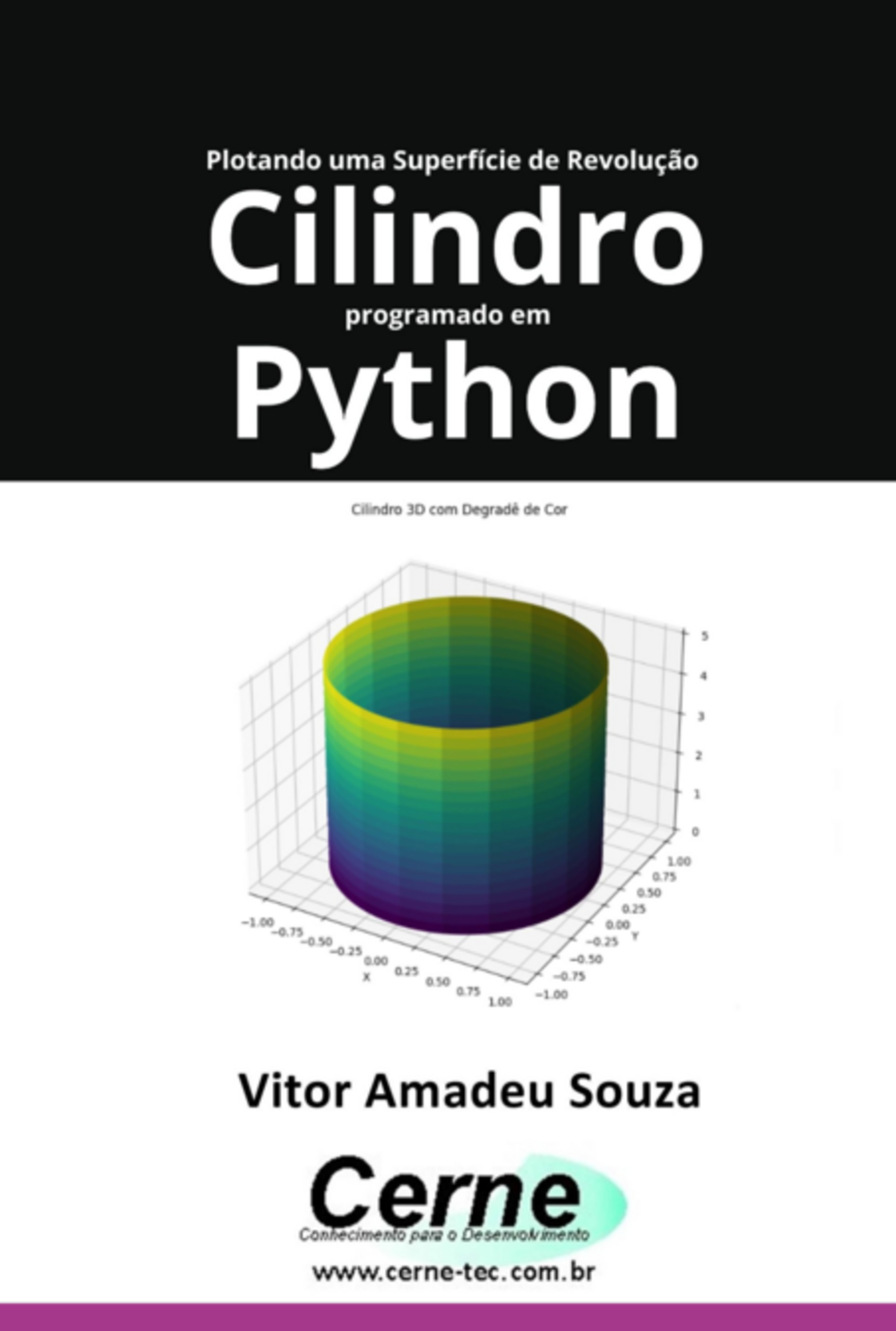 Plotando Uma Superfície De Revolução Cilindro Programado Em Python