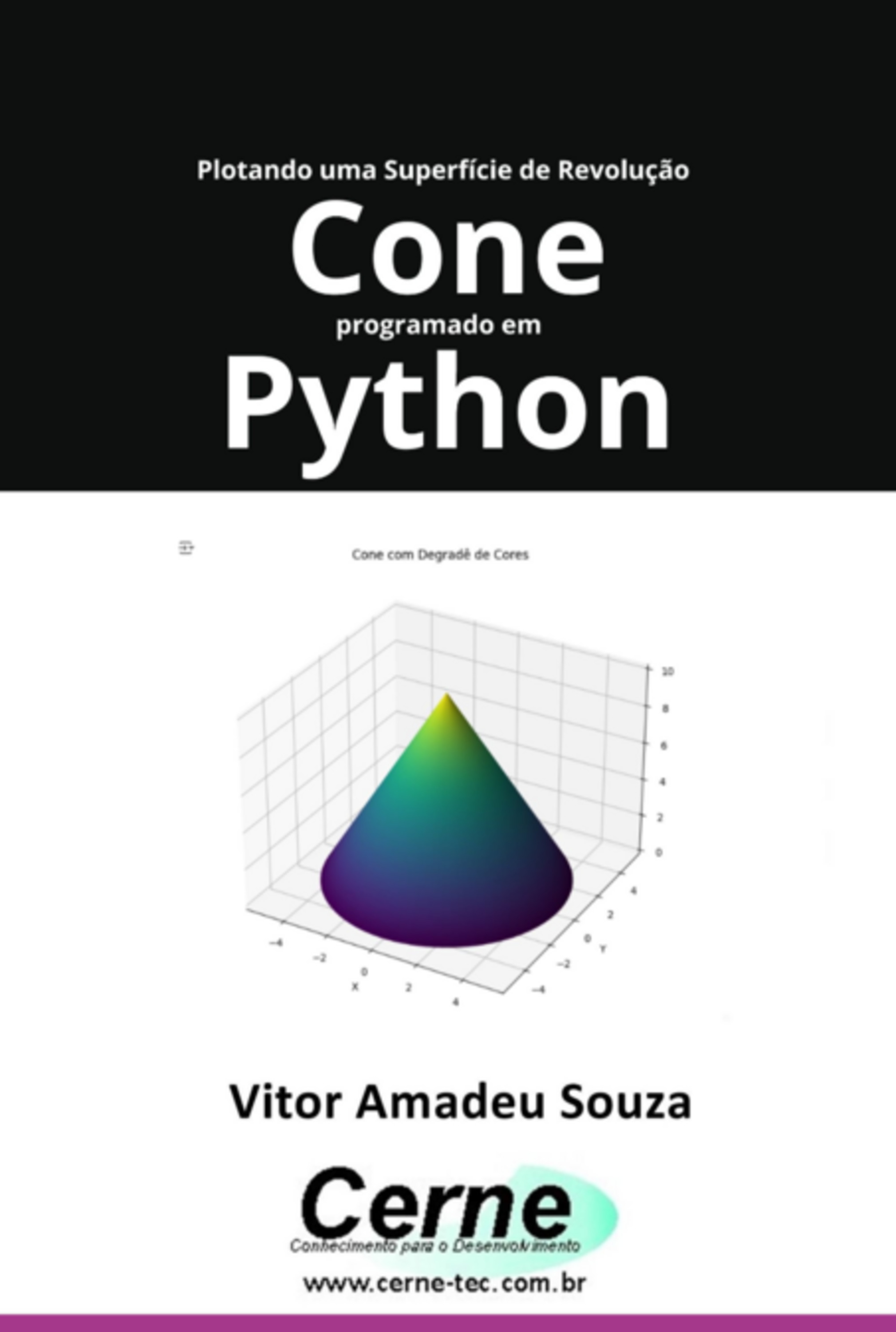 Plotando Uma Superfície De Revolução Cone Programado Em Python