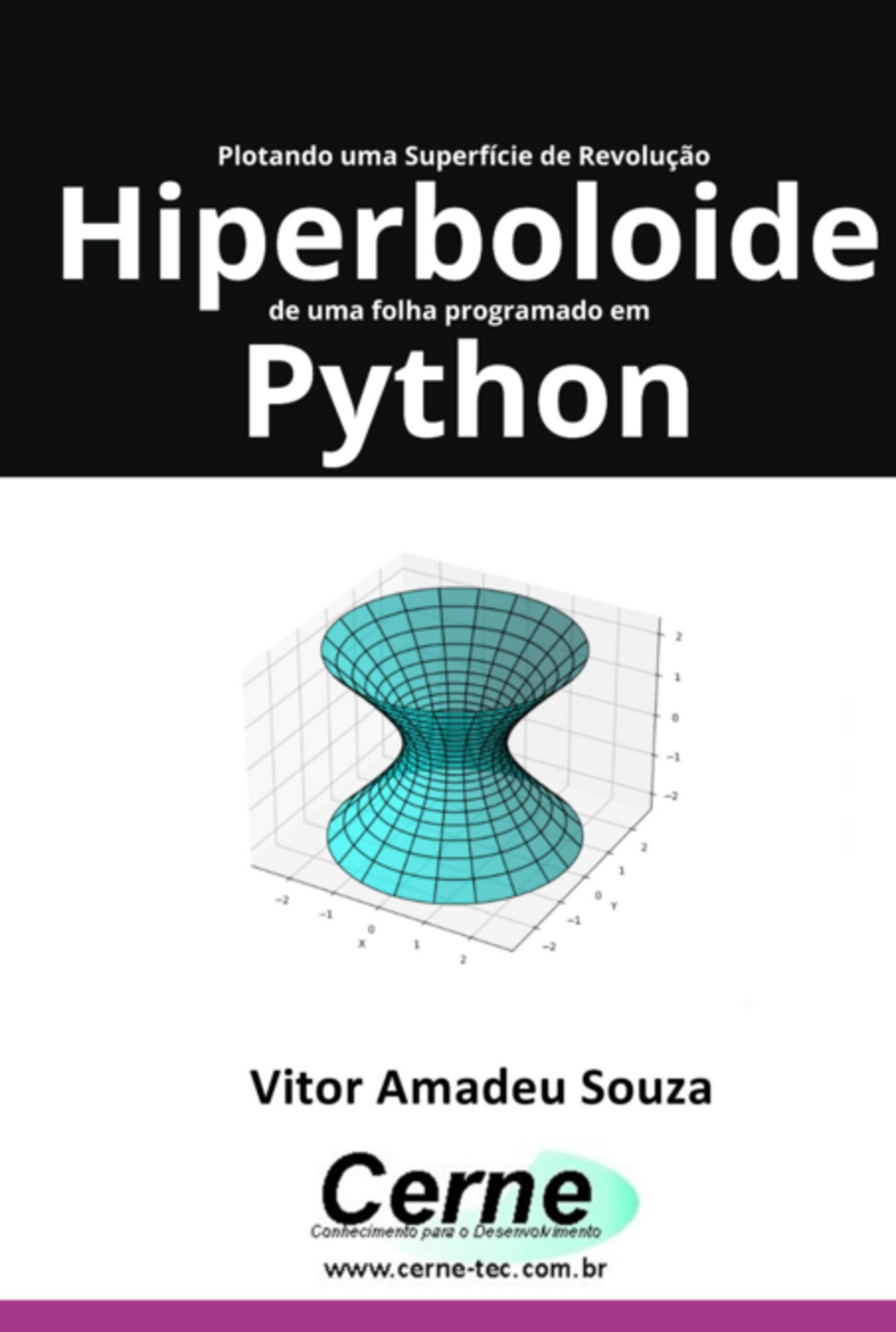 Plotando Uma Superfície De Revolução Hiperboloide De Uma Folha Programado Em Python