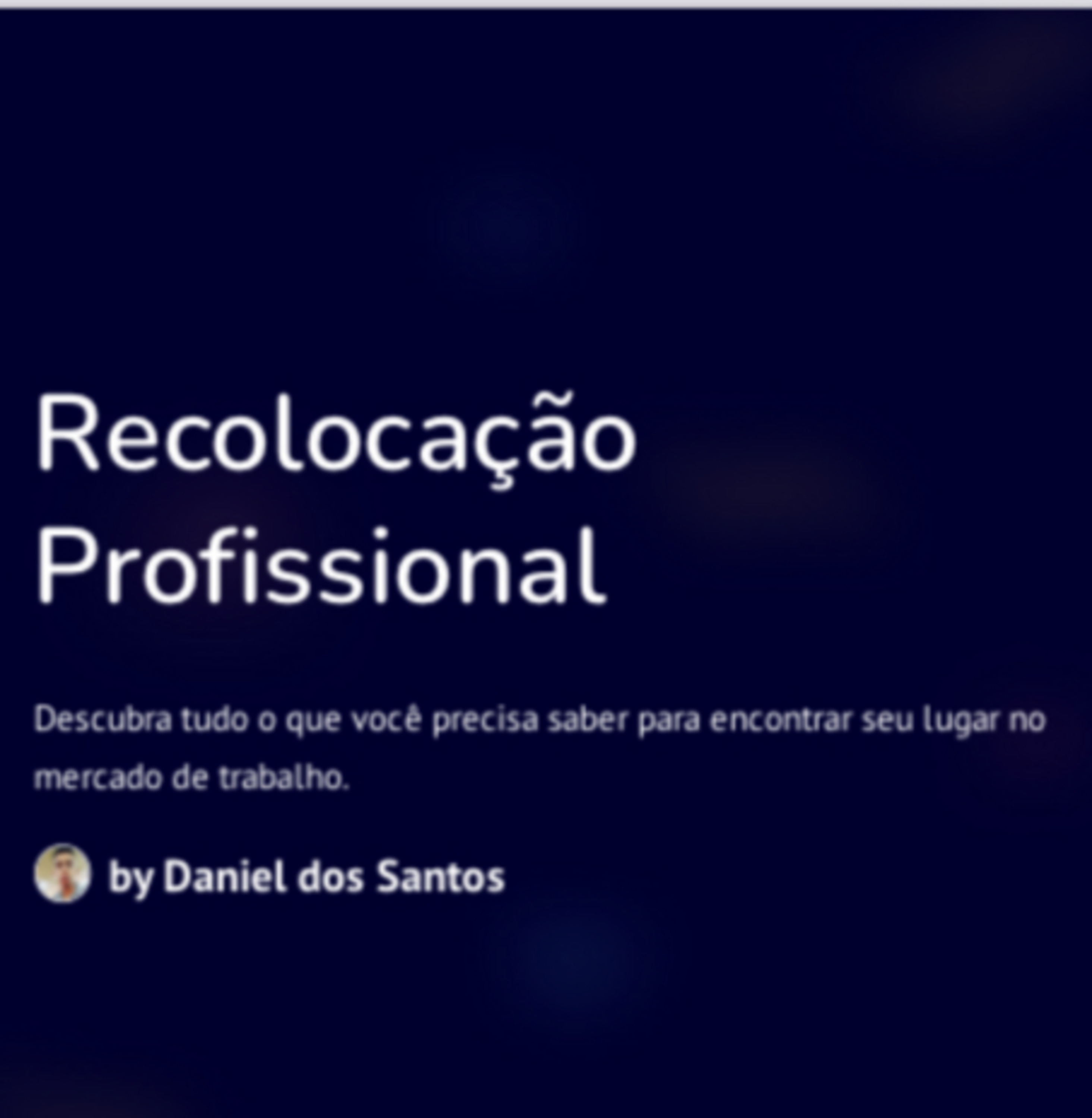 Recolocação Profissional