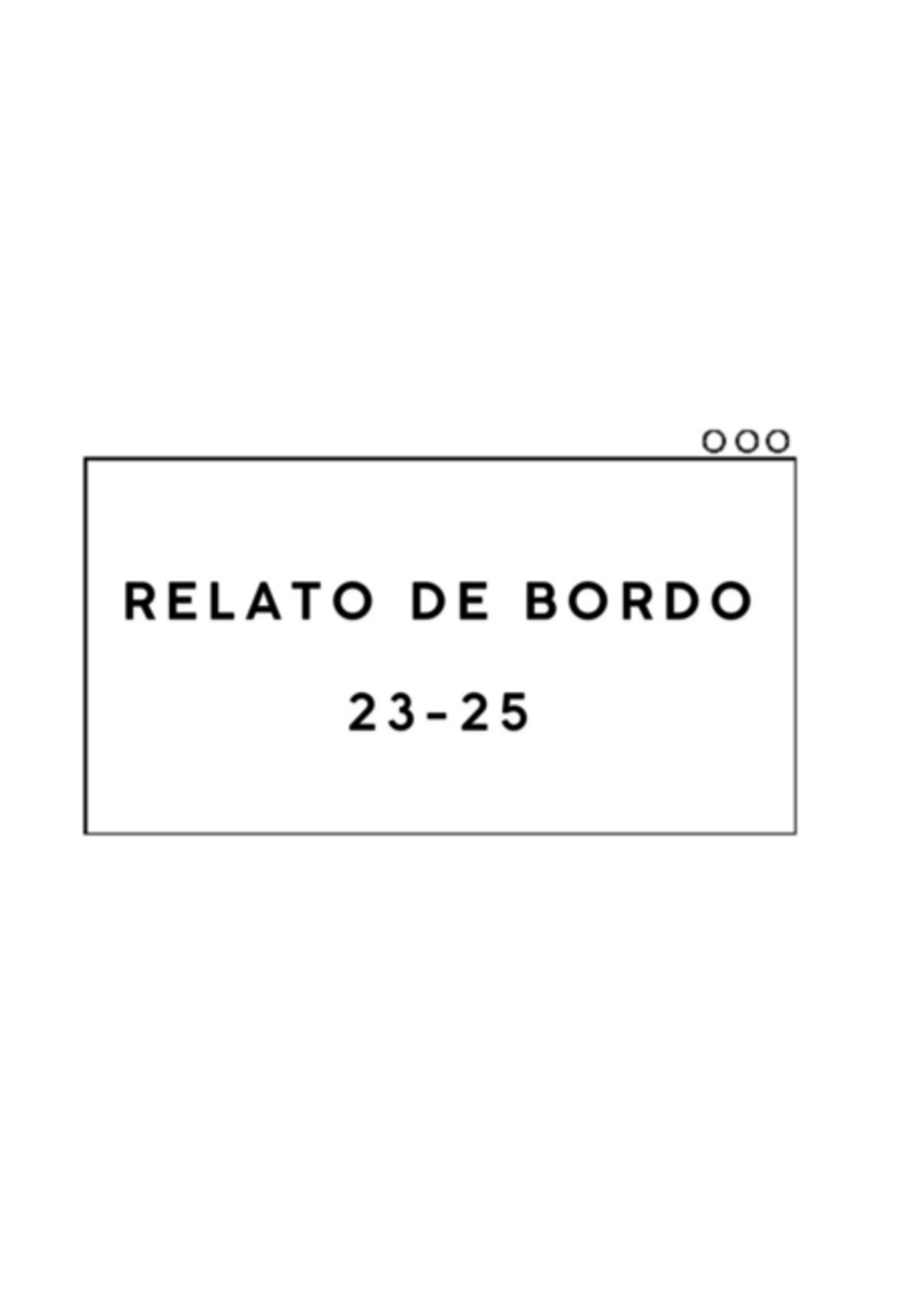 Relado De Bordo 23-25