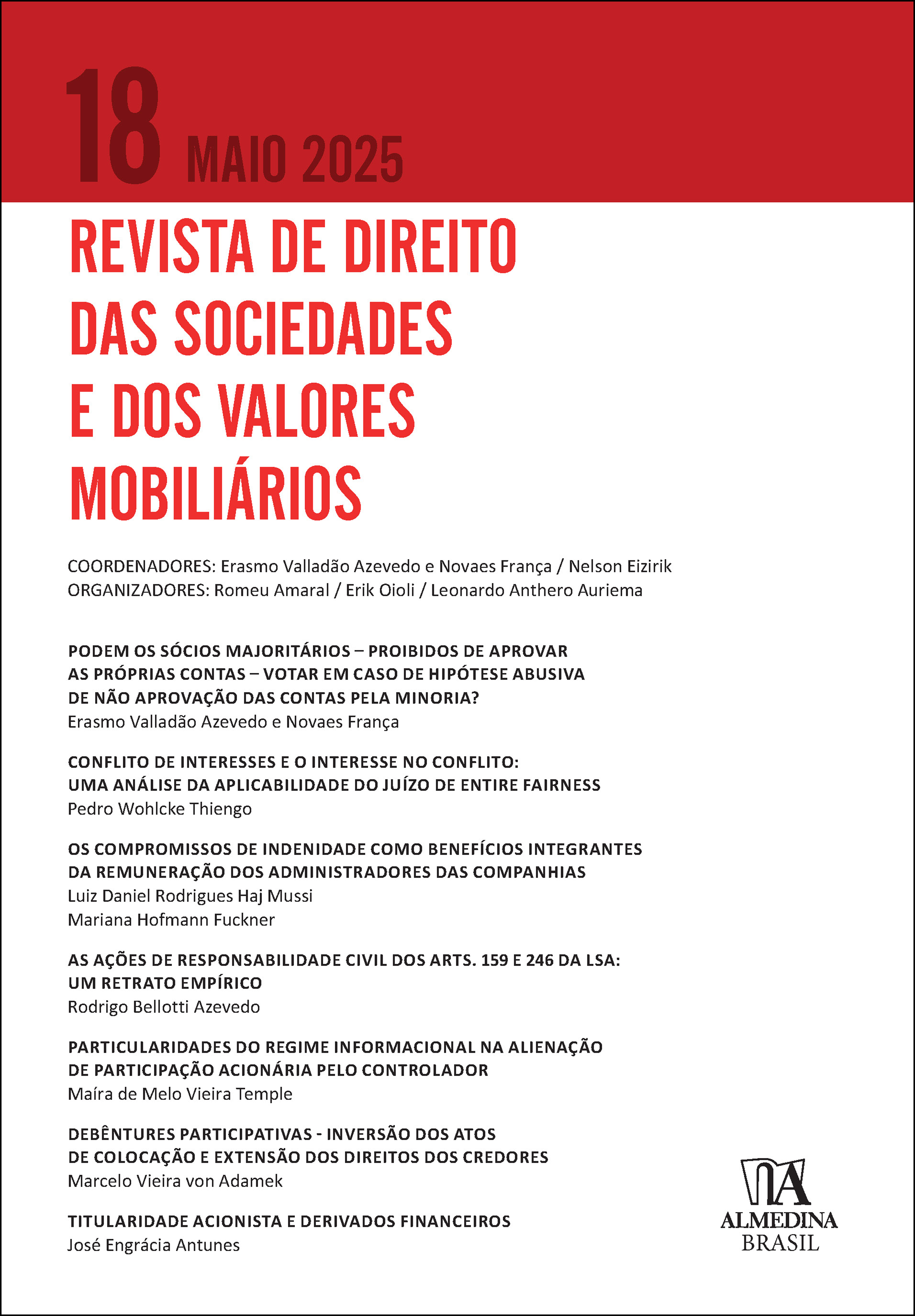 Revista de direito das sociedades e dos valores mobiliários - Volume 18