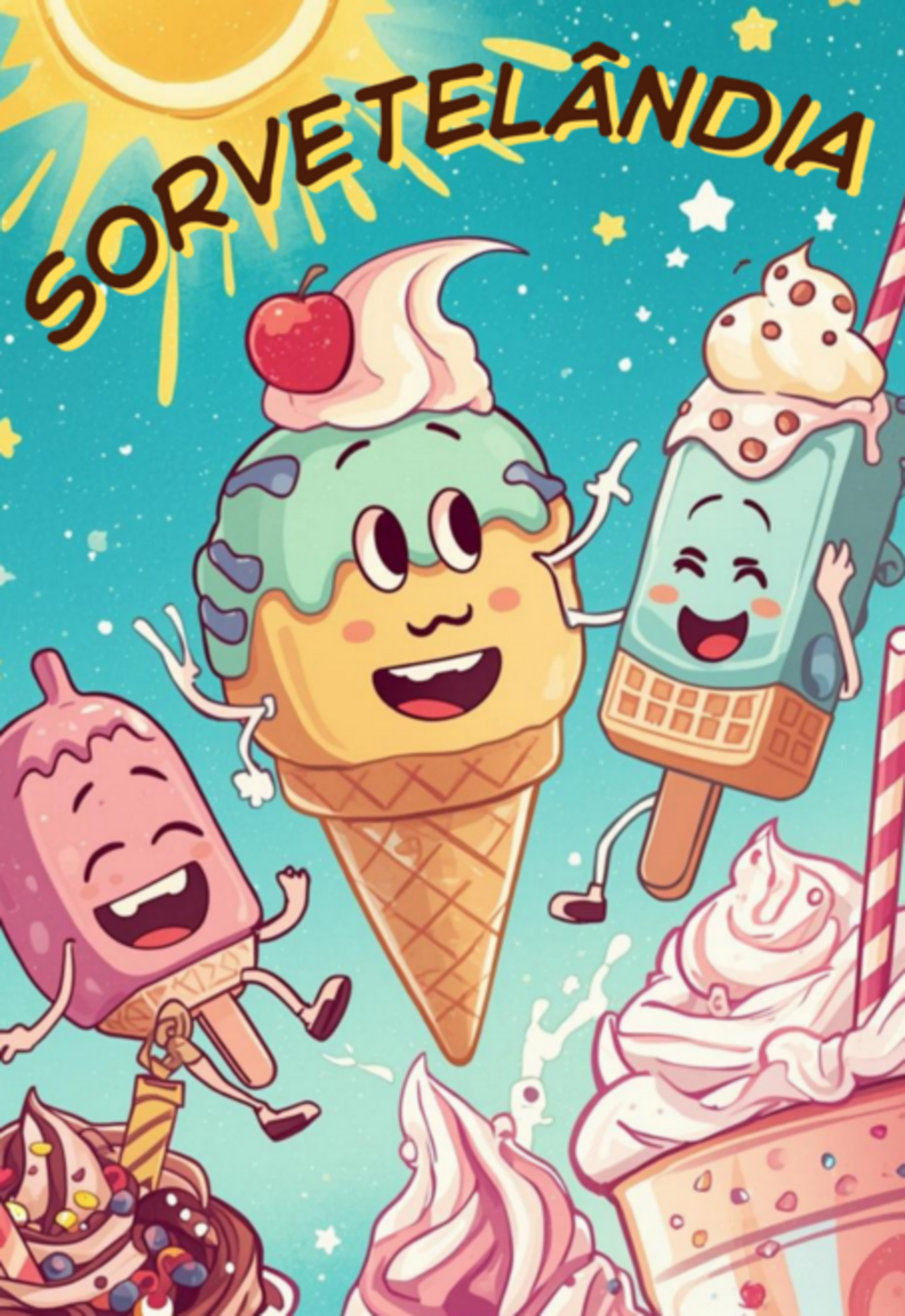 Sorvetelândia: Diversão Gelada Para Colorir