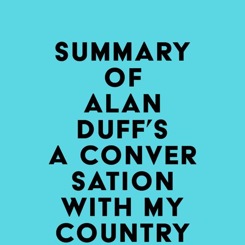 Summary of Alan Duff's A Conversation with my Country