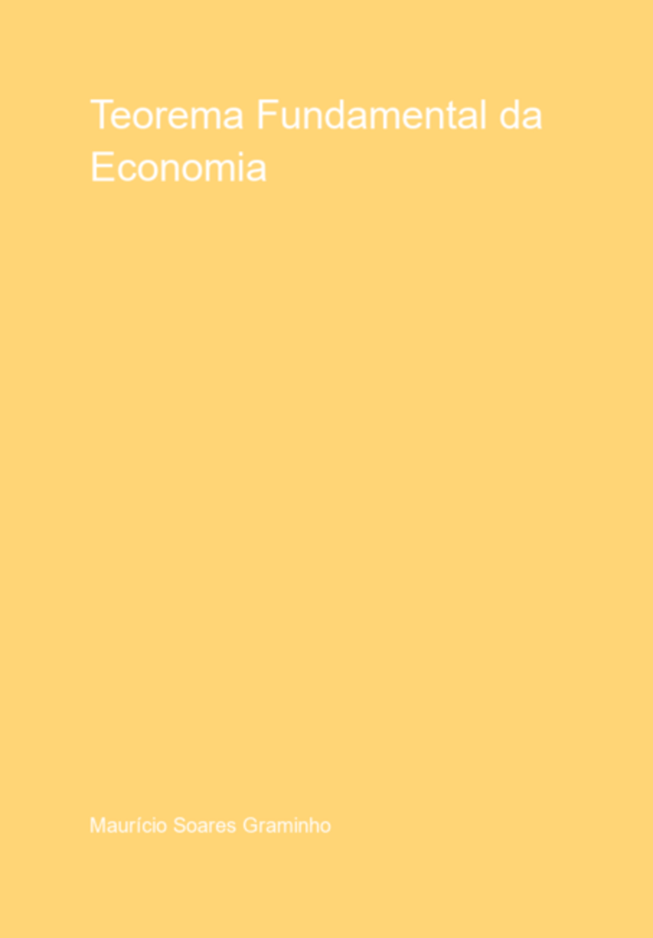 Teorema Fundamental Da Economia