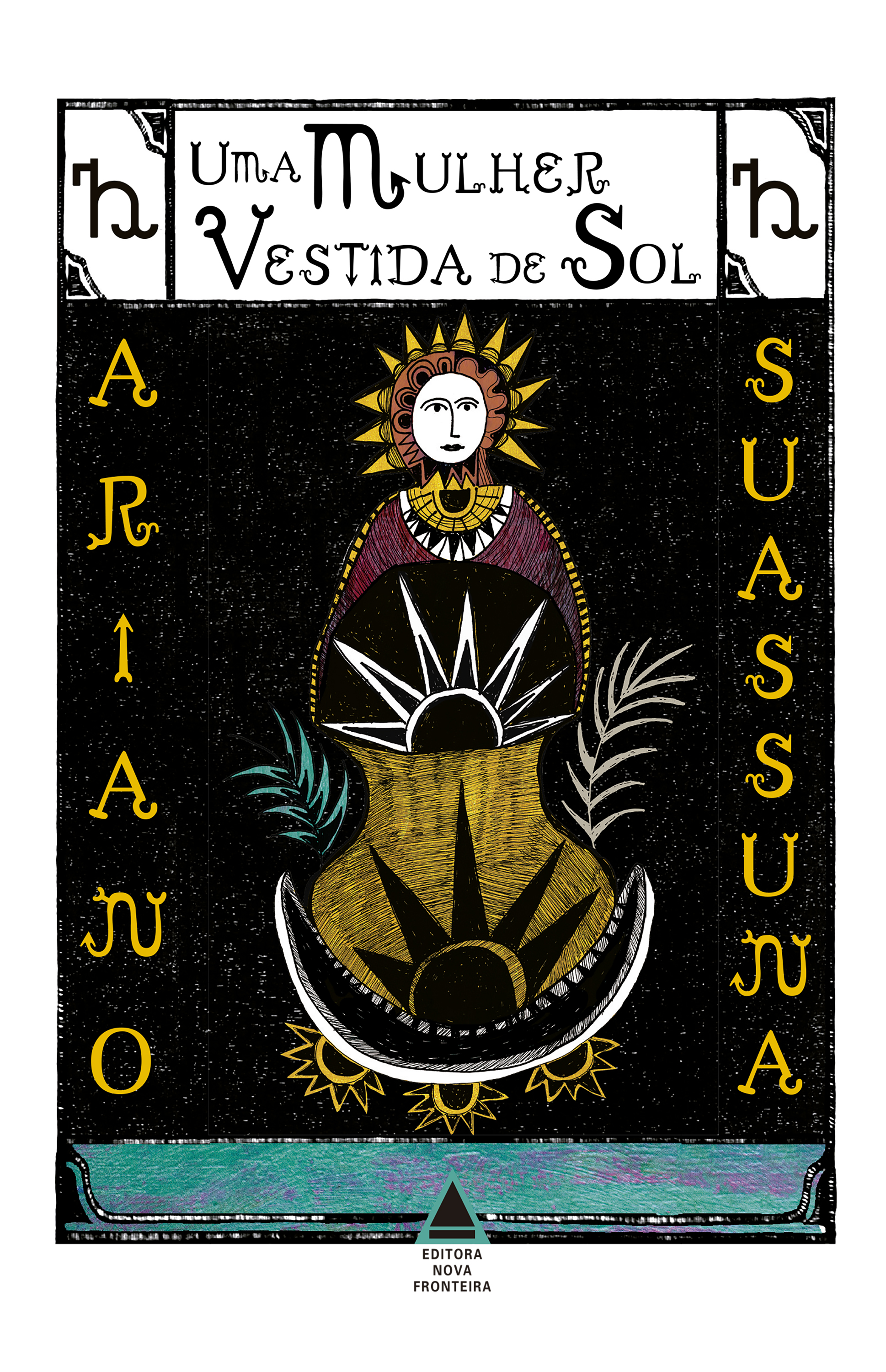 Uma mulher vestida de Sol