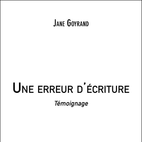 Une erreur d'écriture