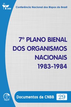 7º Plano Bienal dos Organismos Nacionais 1983-1984 - Documentos da CNBB 29 - Digital