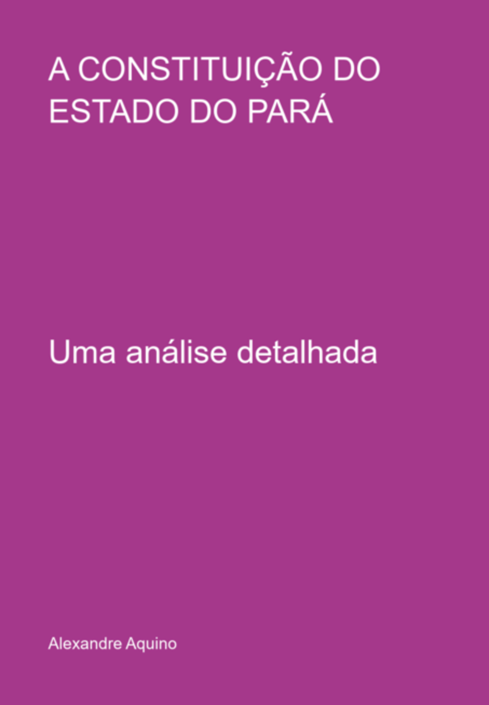 A Constituição Do Estado Do Pará