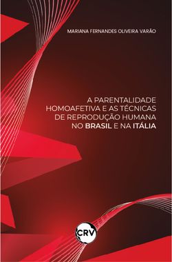 A parentalidade homoafetiva e as técnicas de reprodução humana no brasil e na itália