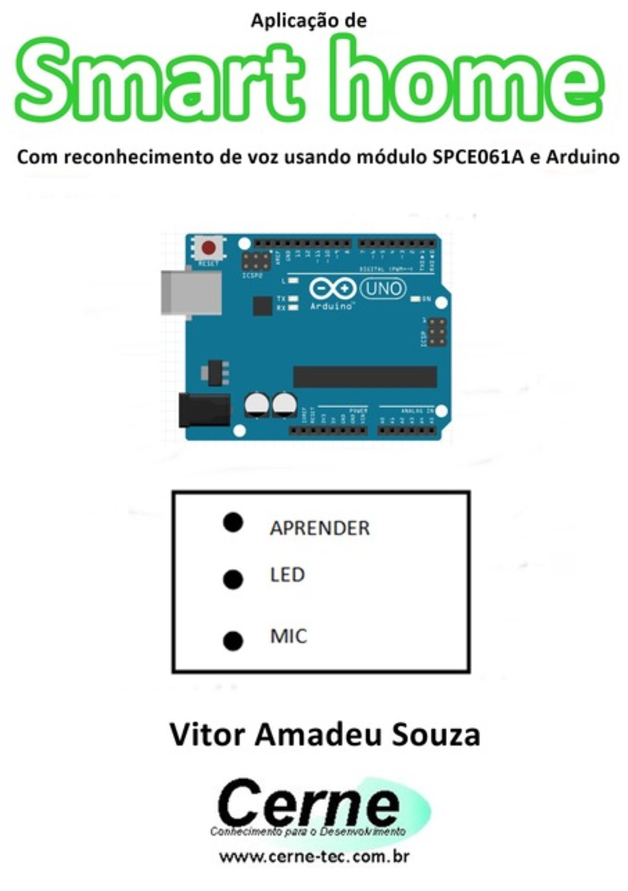 Aplicação De Smart Home Com Reconhecimento De Voz Usando Módulo Spce061a E Arduino