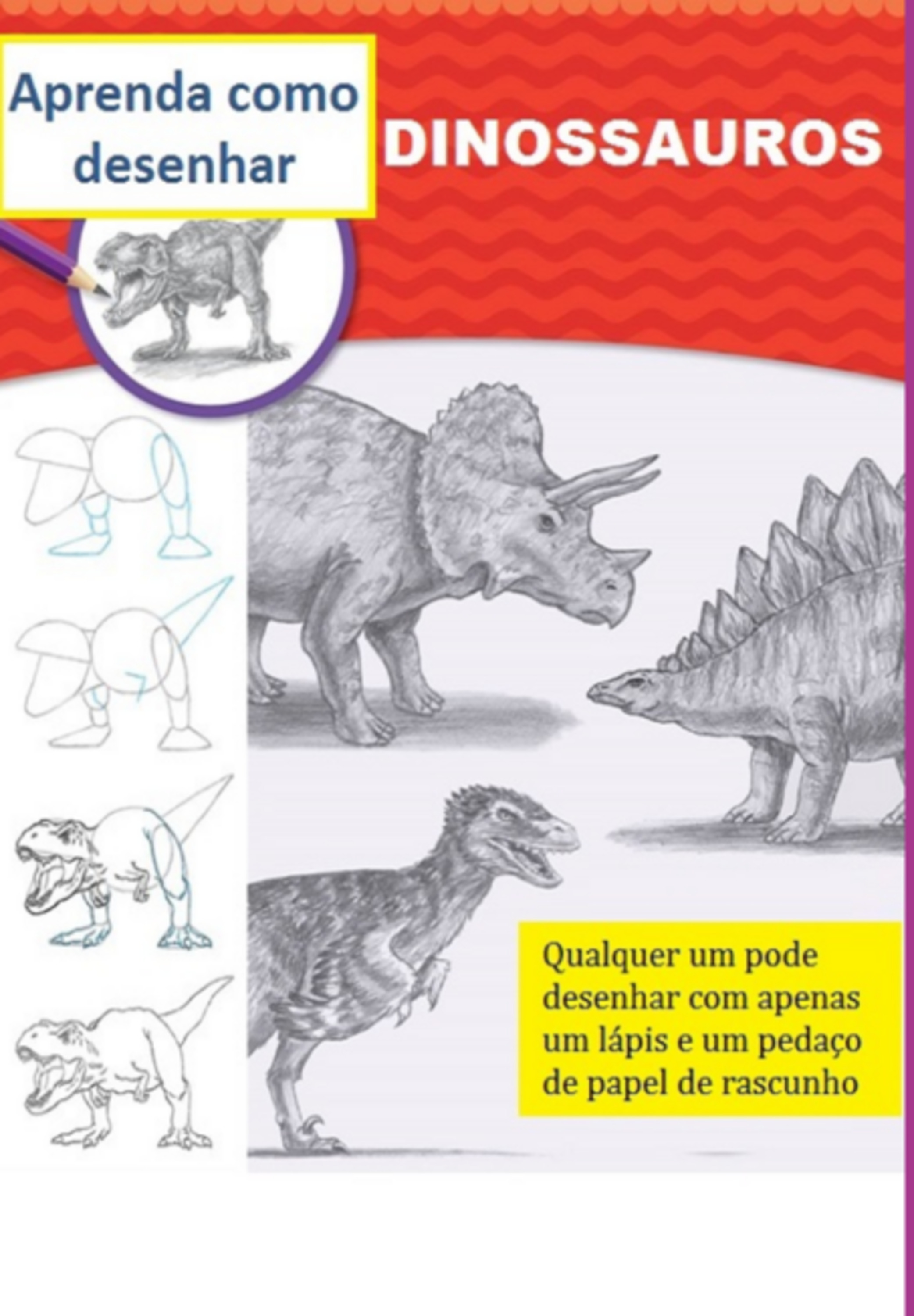 Aprenda Como Desenhar Dinossauros