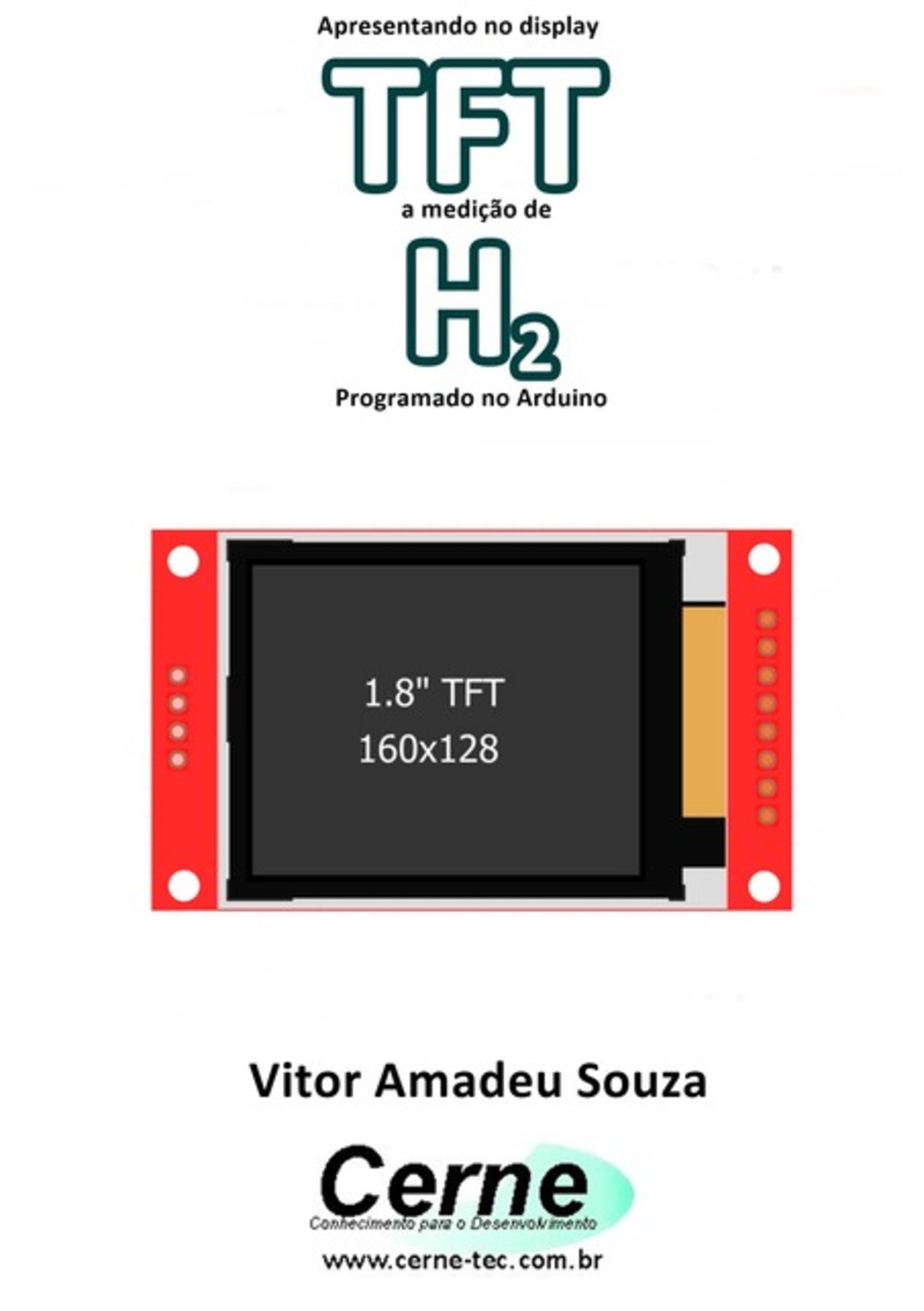 Apresentando No Display Tft A Medição De H2 Programado No Arduino