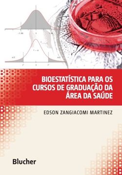 Bioestatística para os cursos de graduação da área da saúde