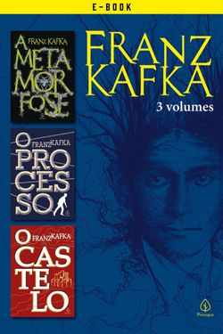 Box Franz Kafka com 3 livros