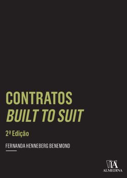Contratos Built to Suit - 2 ed.