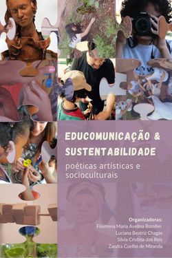 Educomunicação & sustentabilidade - Poéticas Artísticas e Socioculturais