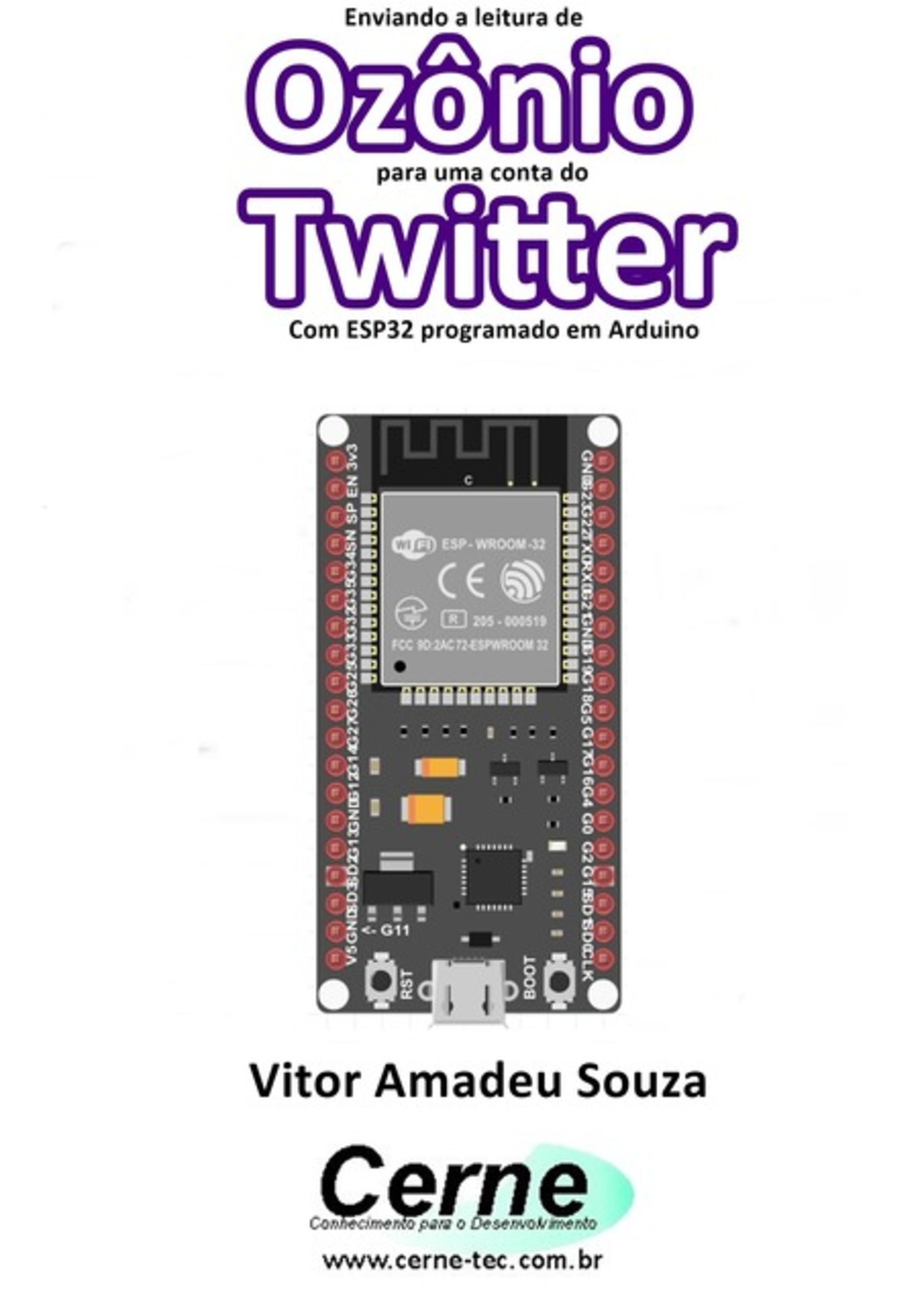 Enviando A Leitura De Ozônio Para Uma Conta Do Twitter Com Esp32 Programado Em Arduino