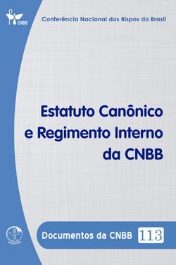Estatuto Canônico e Regimento Interno da CNBB - Documentos da CNBB 113 - Digital