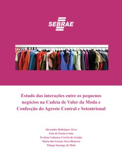 Estudo das interações entre os pequenos negócios na Cadeia de Valor da Moda e Confecção do Agreste Central e Setentrional