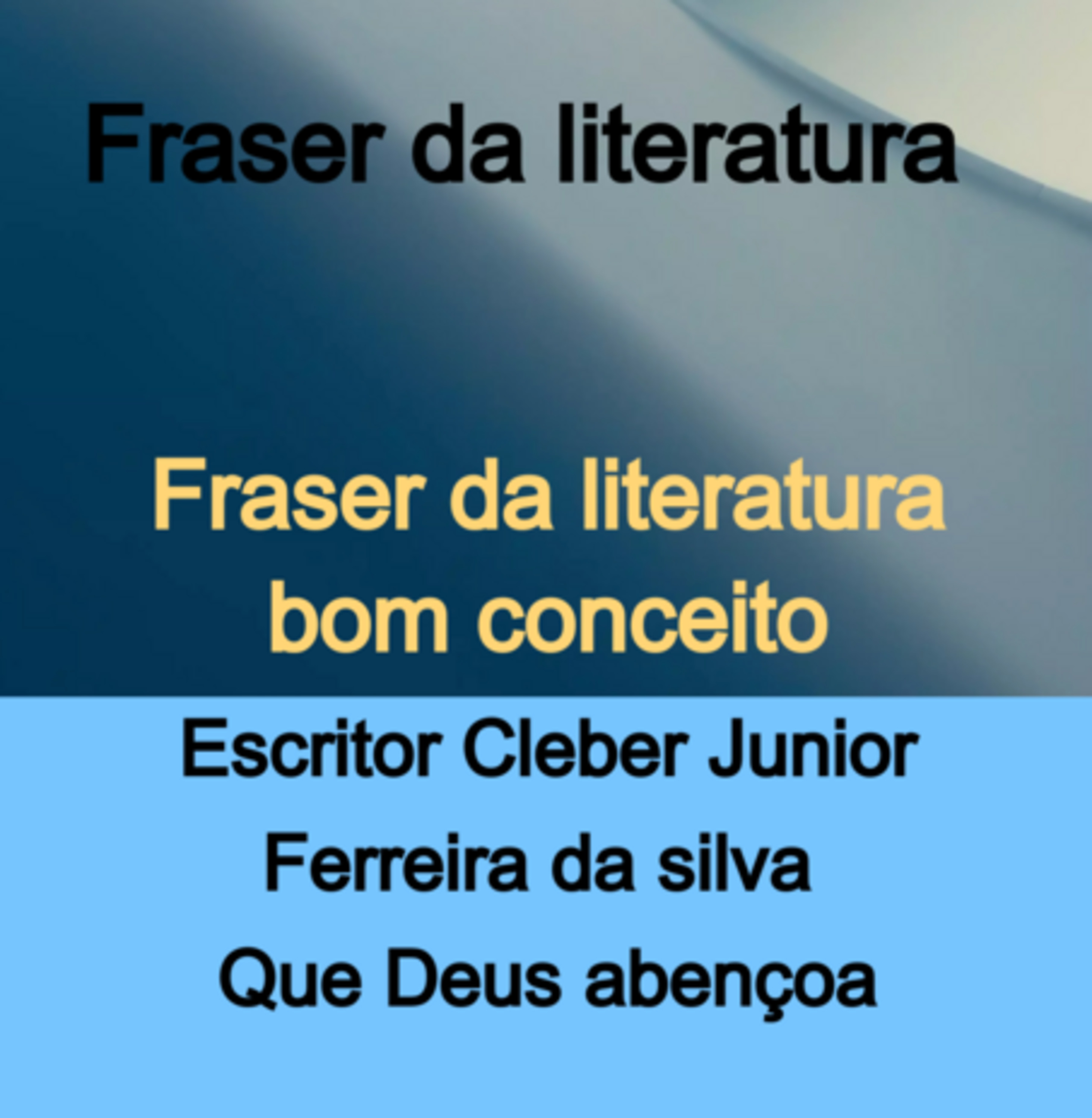 Fraser Da Literatura Bom Conceito